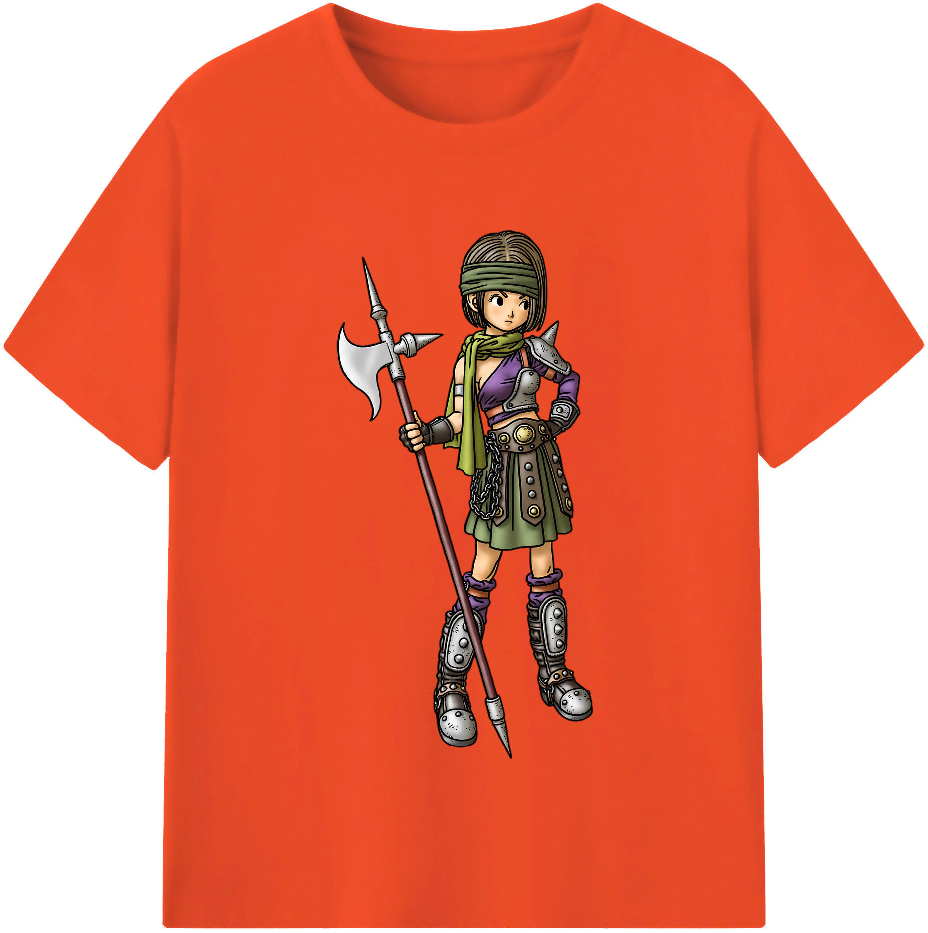 （画像用） ドラゴンクエスト Doragon Kuesuto Dragon Quest 綿100％半袖Tシャツ（フロントプリント）