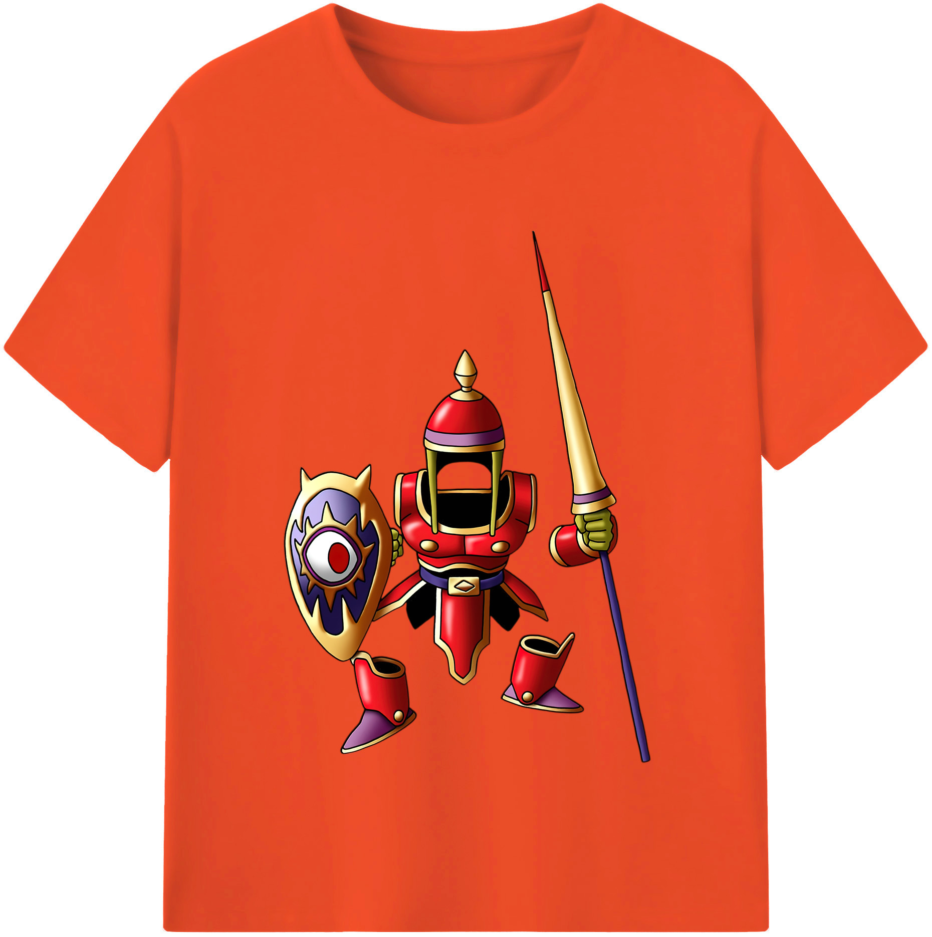 （画像用） ドラゴンクエスト Doragon Kuesuto Dragon Quest 綿100％半袖Tシャツ（フロントプリント）