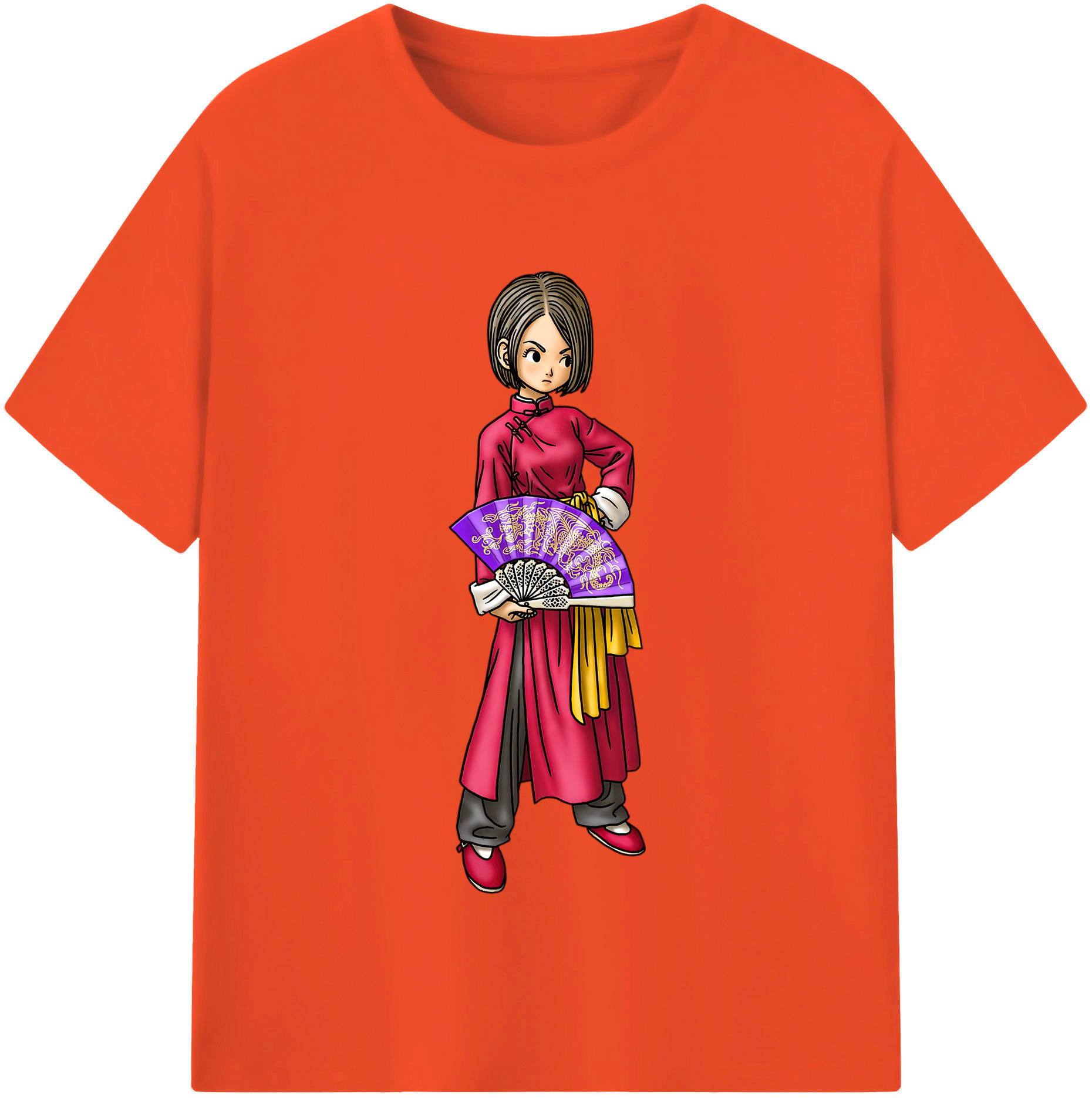 （画像用） ドラゴンクエスト Doragon Kuesuto Dragon Quest 綿100％半袖Tシャツ（フロントプリント）