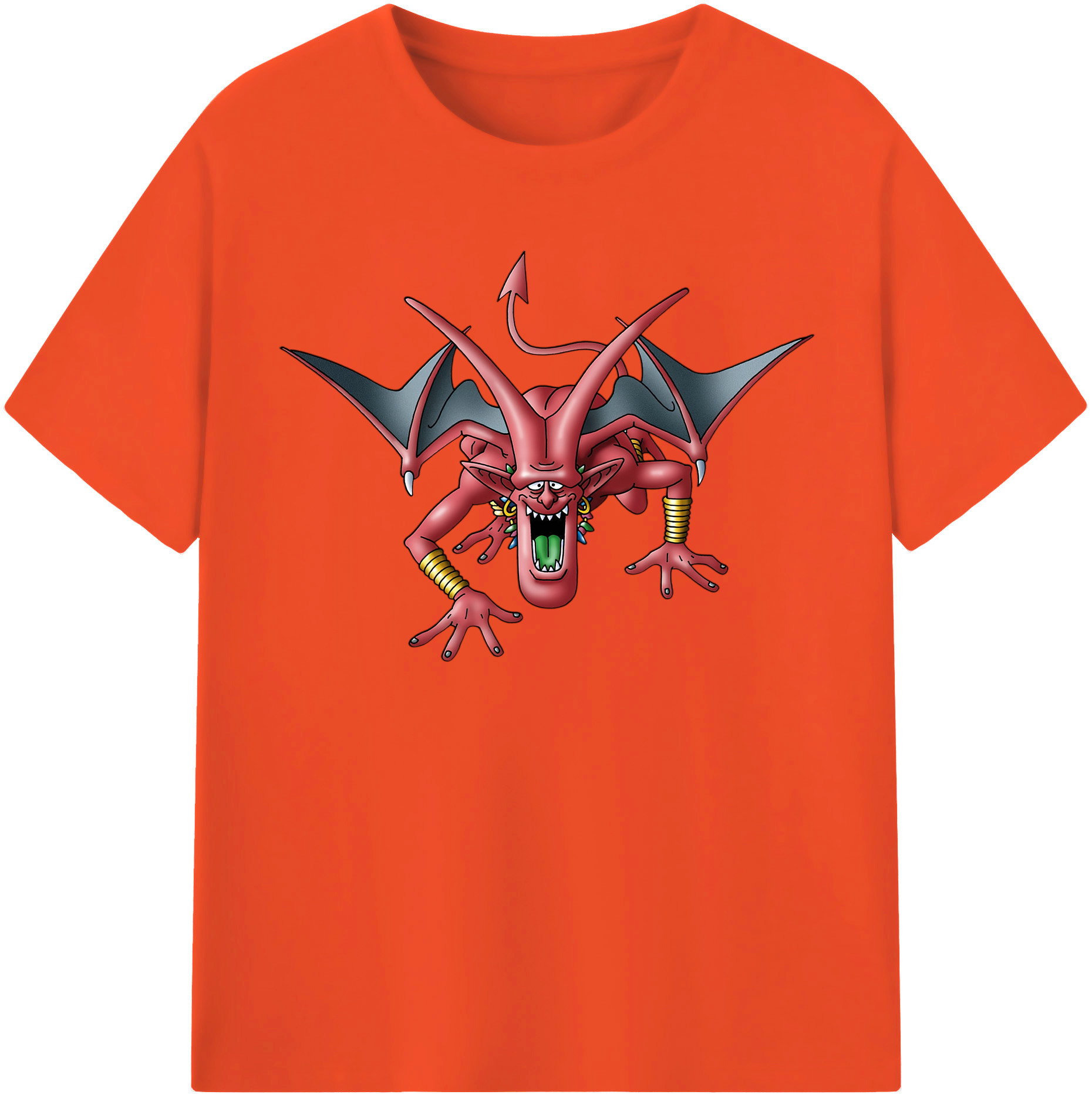 （画像用） ドラゴンクエスト Doragon Kuesuto Dragon Quest 綿100％半袖Tシャツ（フロントプリント）