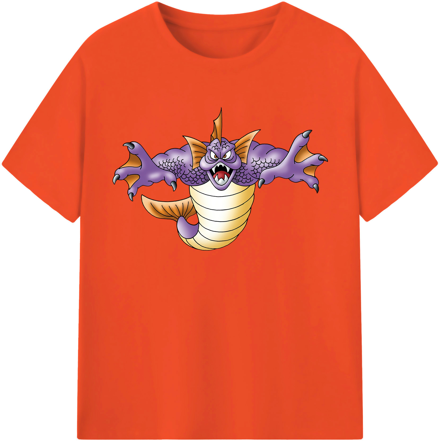 （画像用） ドラゴンクエスト Doragon Kuesuto Dragon Quest 綿100％半袖Tシャツ（フロントプリント）