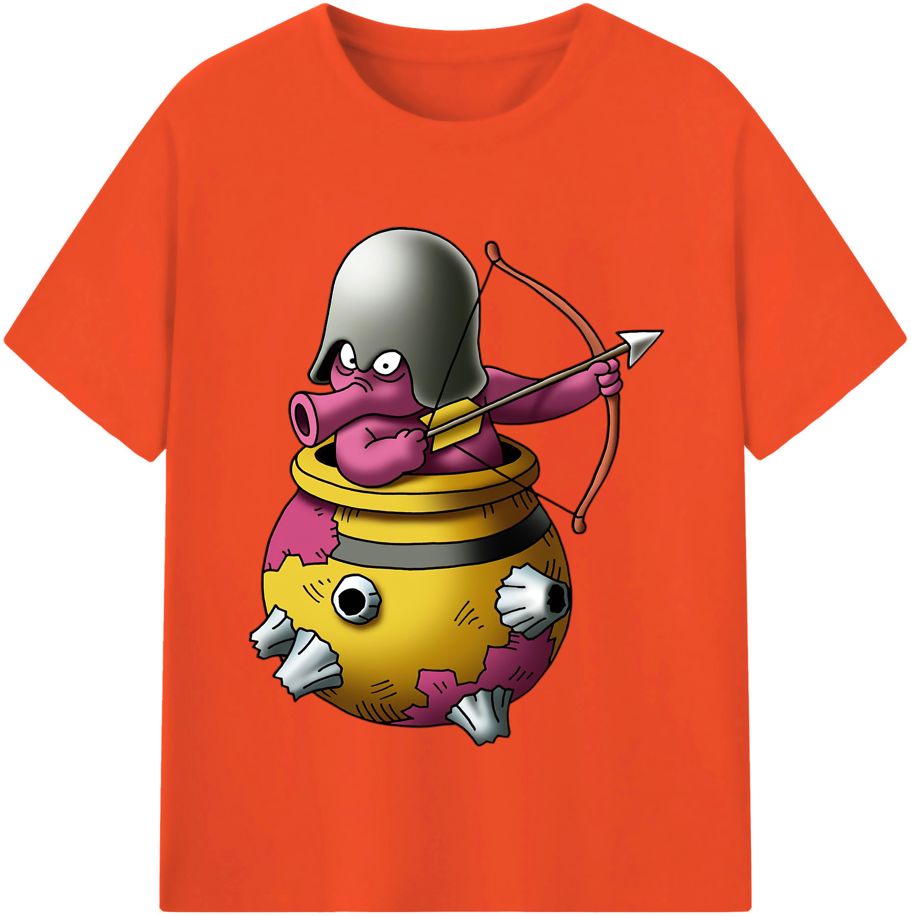 （画像用） ドラゴンクエスト Doragon Kuesuto Dragon Quest 綿100％半袖Tシャツ（フロントプリント）