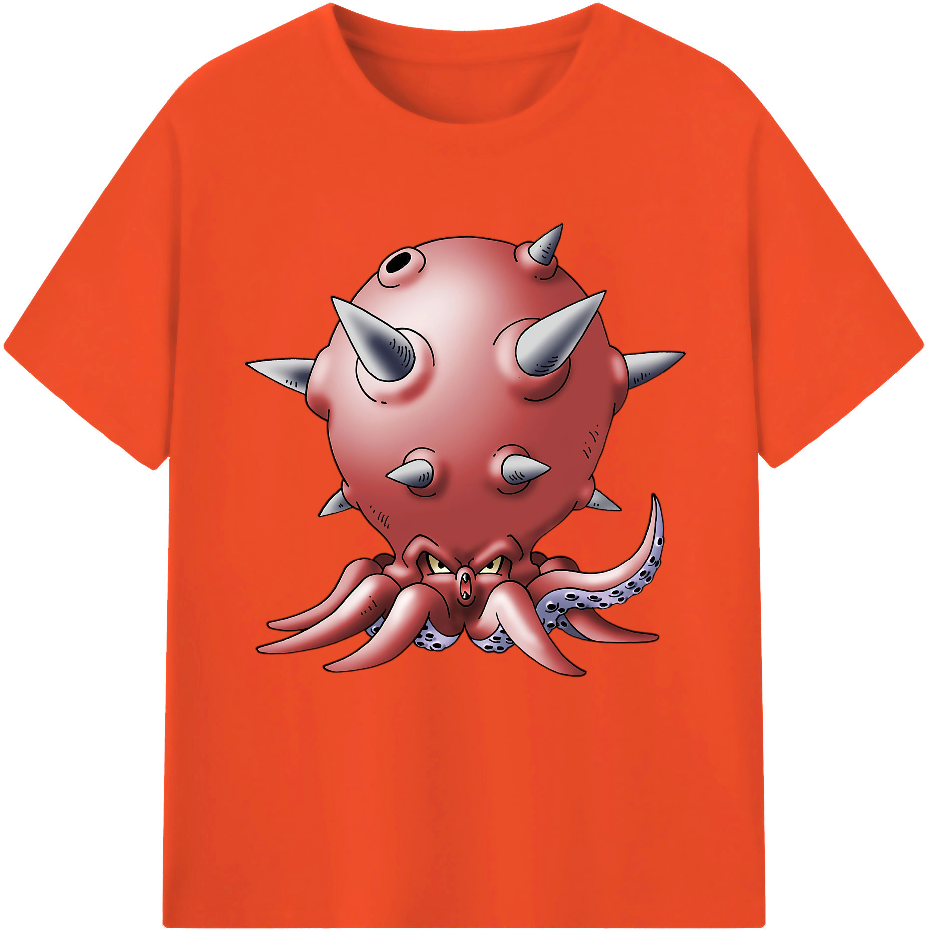 （画像用） ドラゴンクエスト Doragon Kuesuto Dragon Quest 綿100％半袖Tシャツ（フロントプリント）