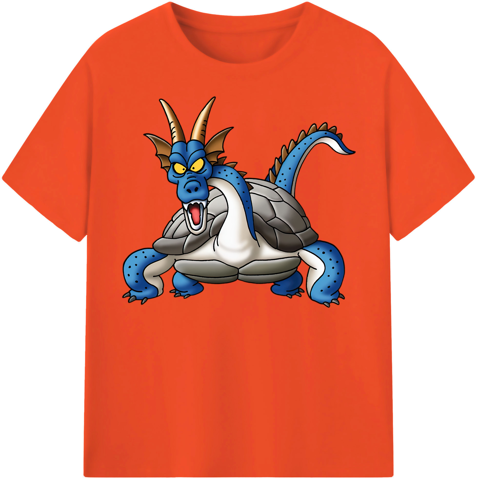 （画像用） ドラゴンクエスト Doragon Kuesuto Dragon Quest 綿100％半袖Tシャツ（フロントプリント）