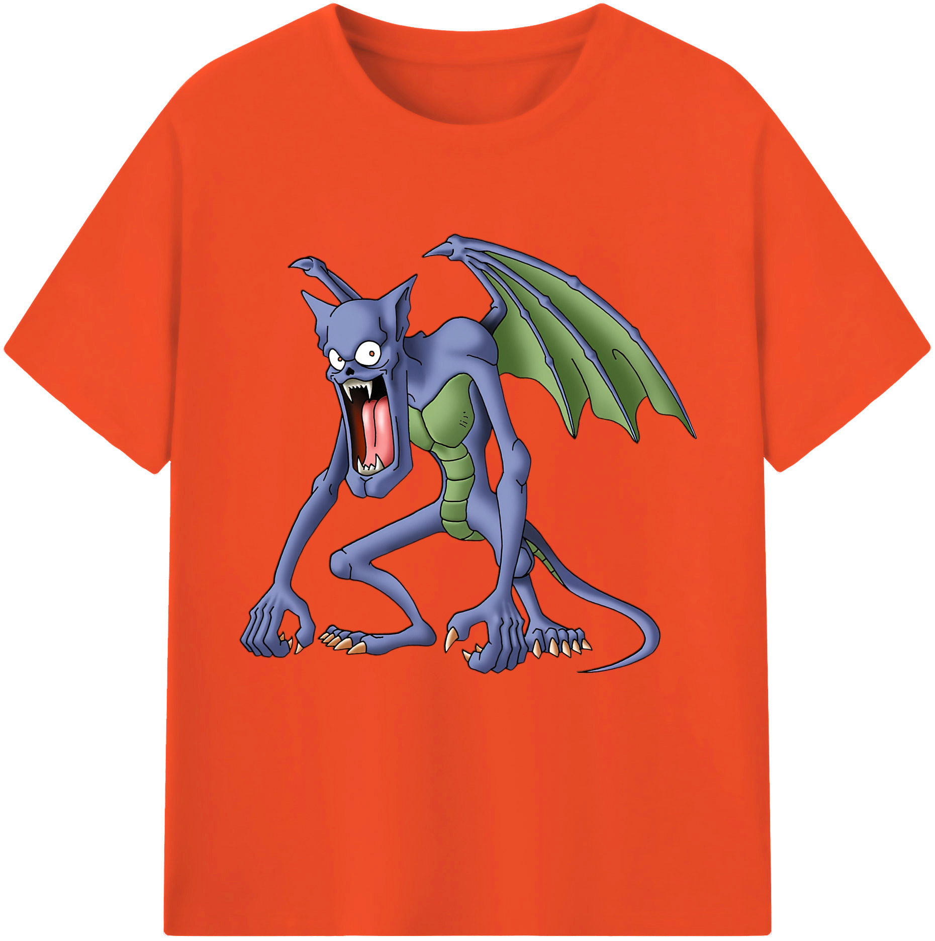 （画像用） ドラゴンクエスト Doragon Kuesuto Dragon Quest 綿100％半袖Tシャツ（フロントプリント）