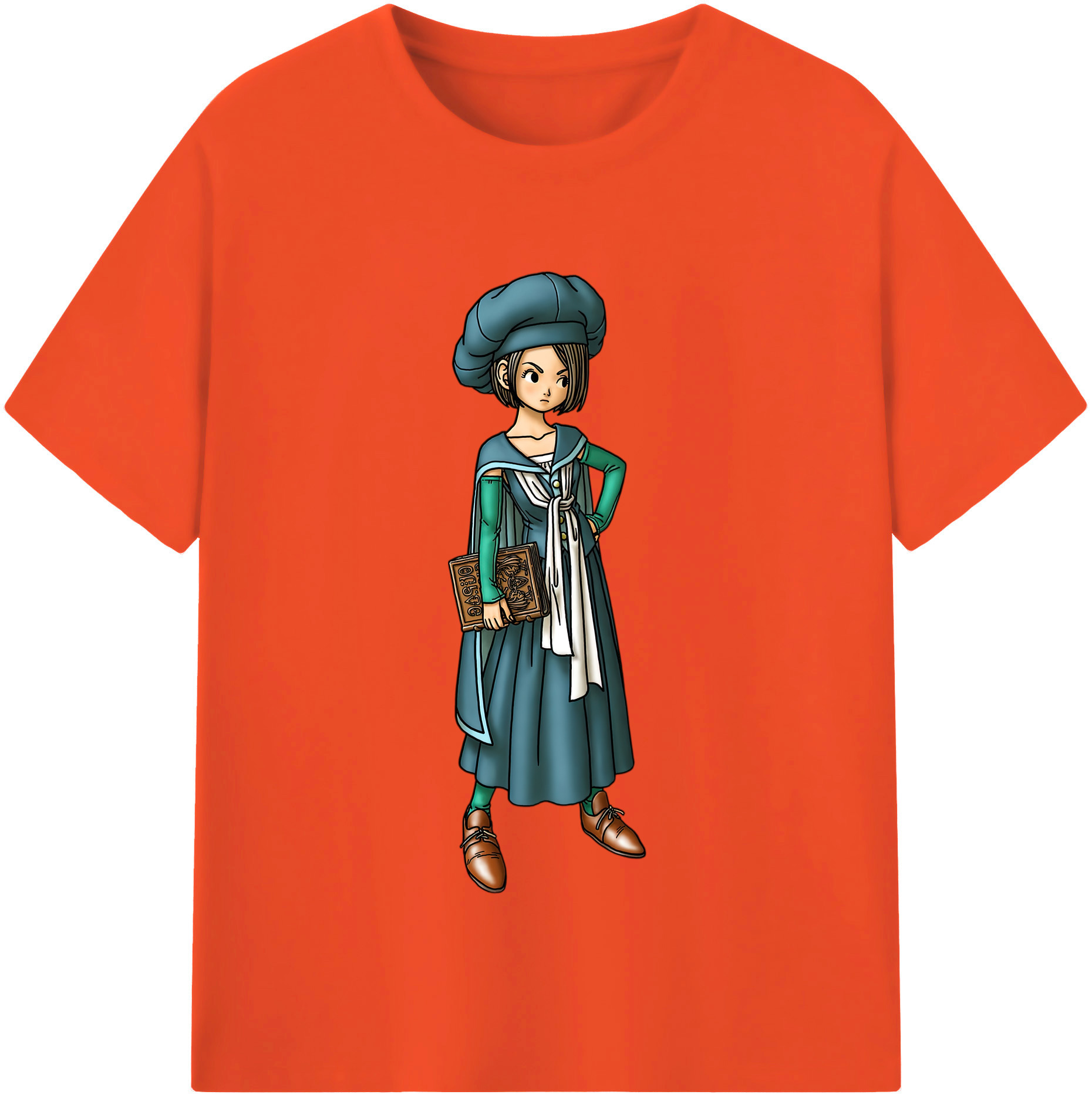 （画像用） ドラゴンクエスト Doragon Kuesuto Dragon Quest 綿100％半袖Tシャツ（フロントプリント）