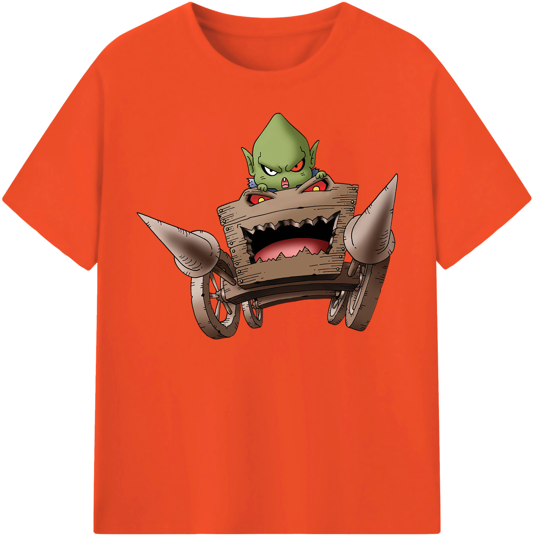 （画像用） ドラゴンクエスト Doragon Kuesuto Dragon Quest 綿100％半袖Tシャツ（フロントプリント）