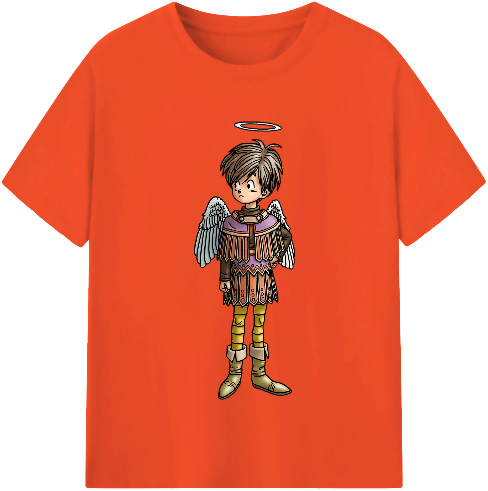 （画像用） ドラゴンクエスト Doragon Kuesuto Dragon Quest 綿100％半袖Tシャツ（フロントプリント）