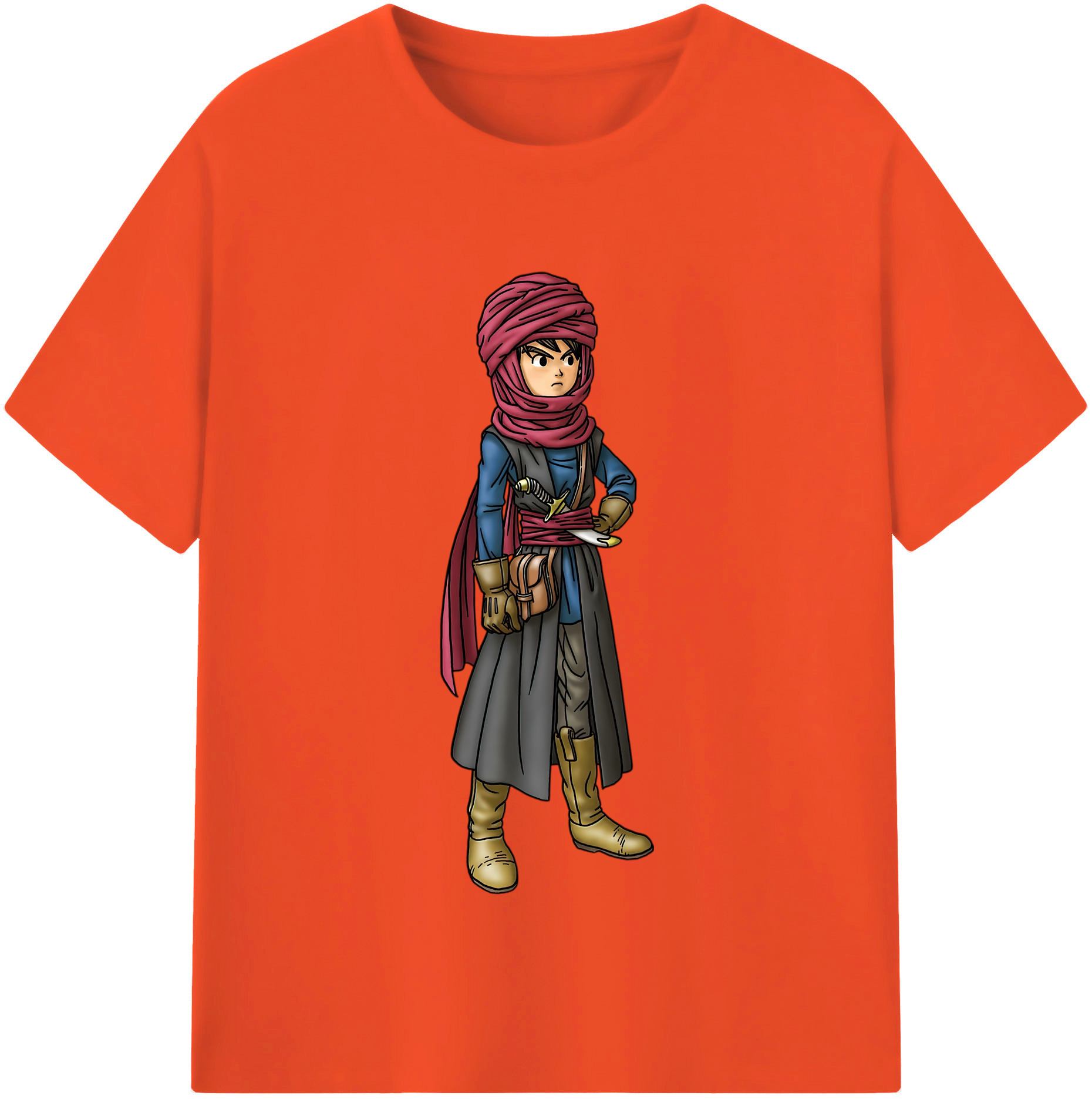 （画像用） ドラゴンクエスト Doragon Kuesuto Dragon Quest 綿100％半袖Tシャツ（フロントプリント）