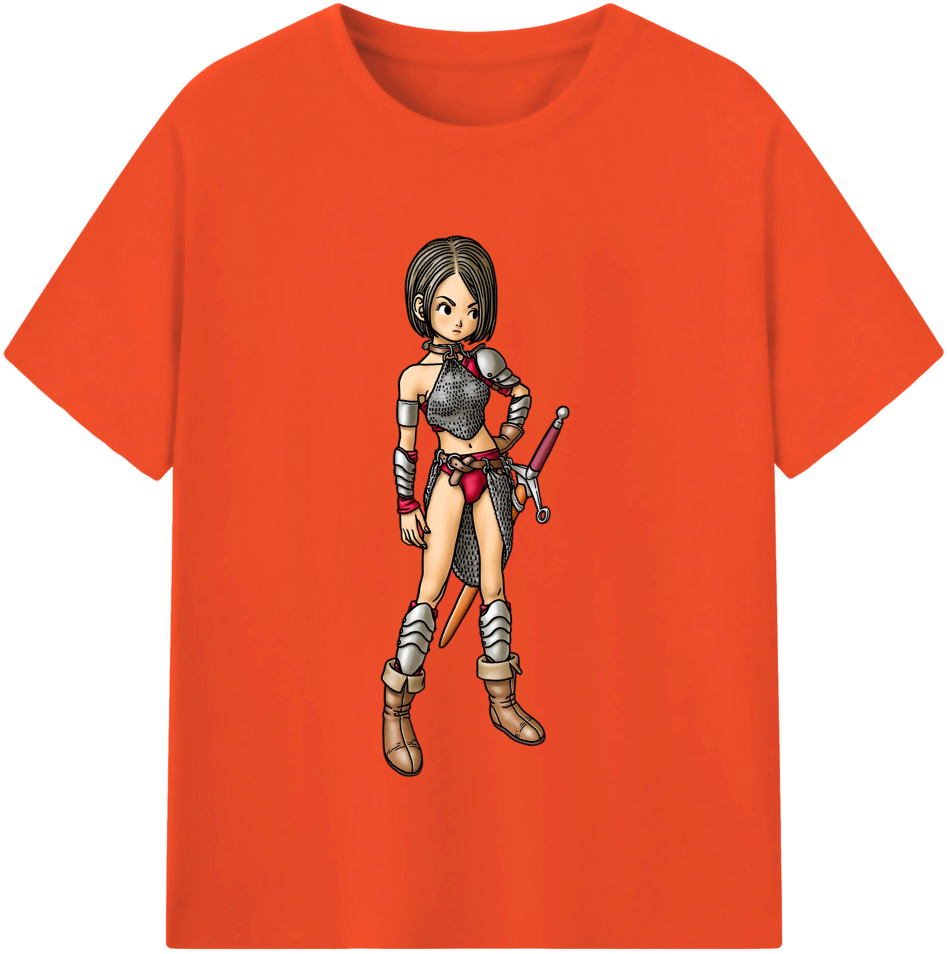 （画像用） ドラゴンクエスト Doragon Kuesuto Dragon Quest 綿100％半袖Tシャツ（フロントプリント）