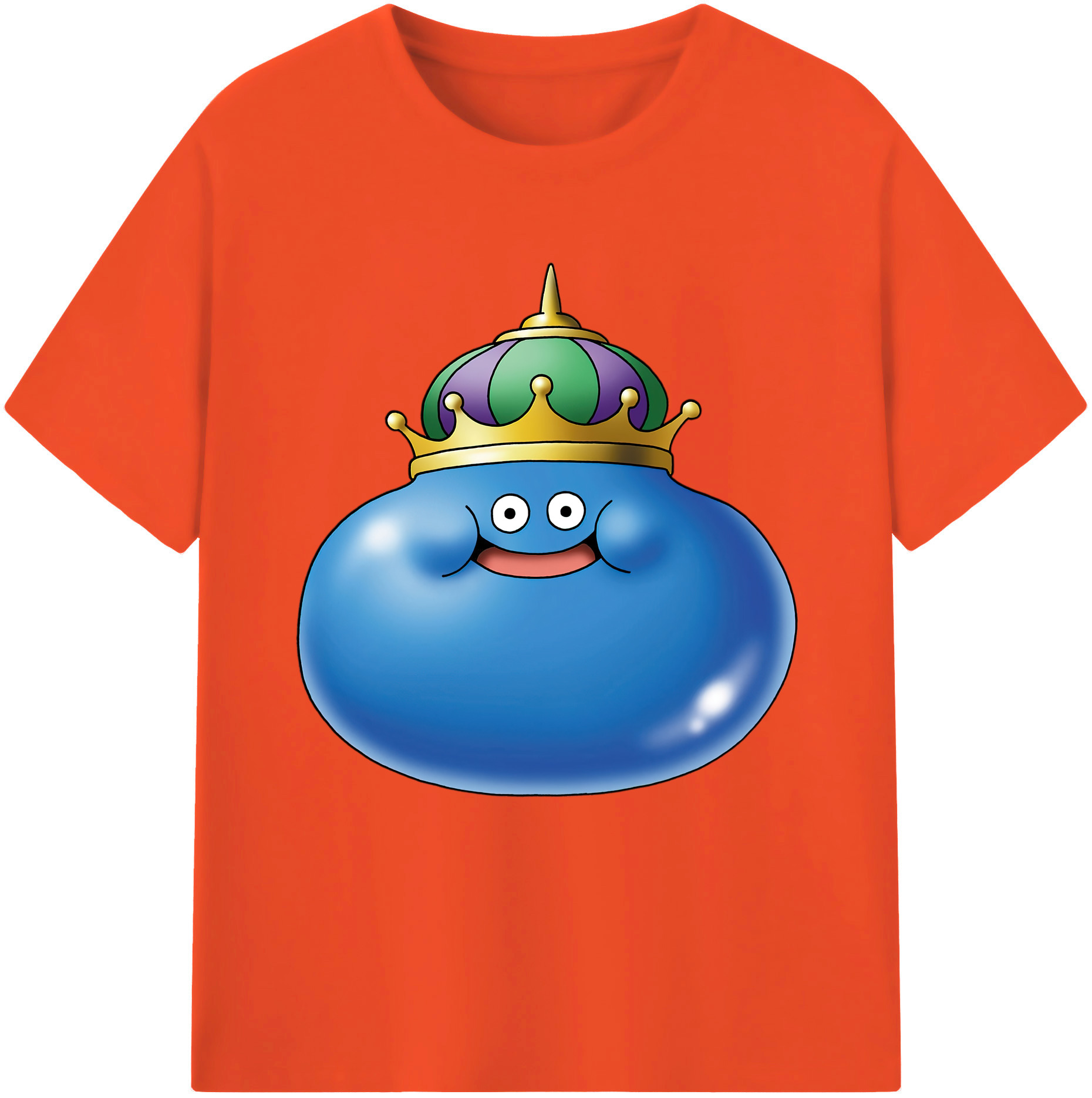 （画像用） ドラゴンクエスト Doragon Kuesuto Dragon Quest 綿100％半袖Tシャツ（フロントプリント）