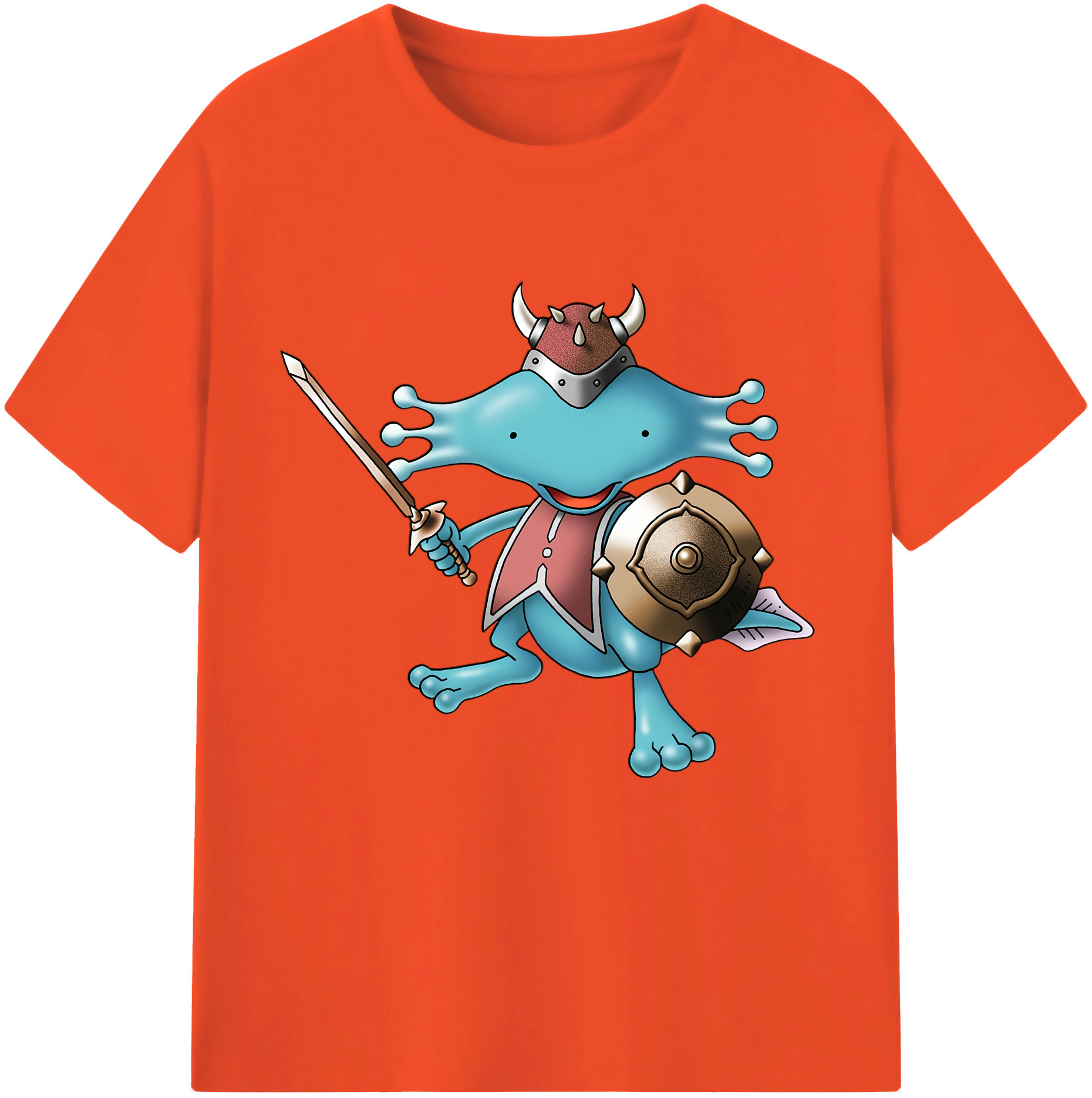 （画像用） ドラゴンクエスト Doragon Kuesuto Dragon Quest 綿100％半袖Tシャツ（フロントプリント）