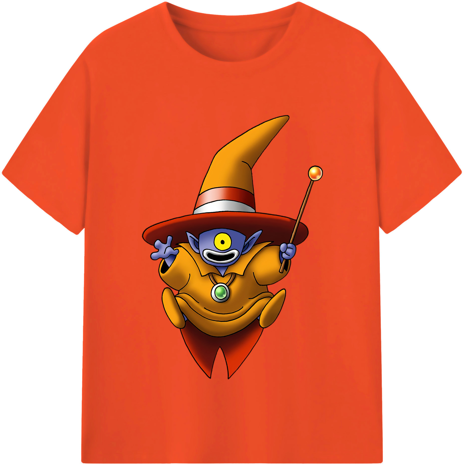 （画像用） ドラゴンクエスト Doragon Kuesuto Dragon Quest 綿100％半袖Tシャツ（フロントプリント）