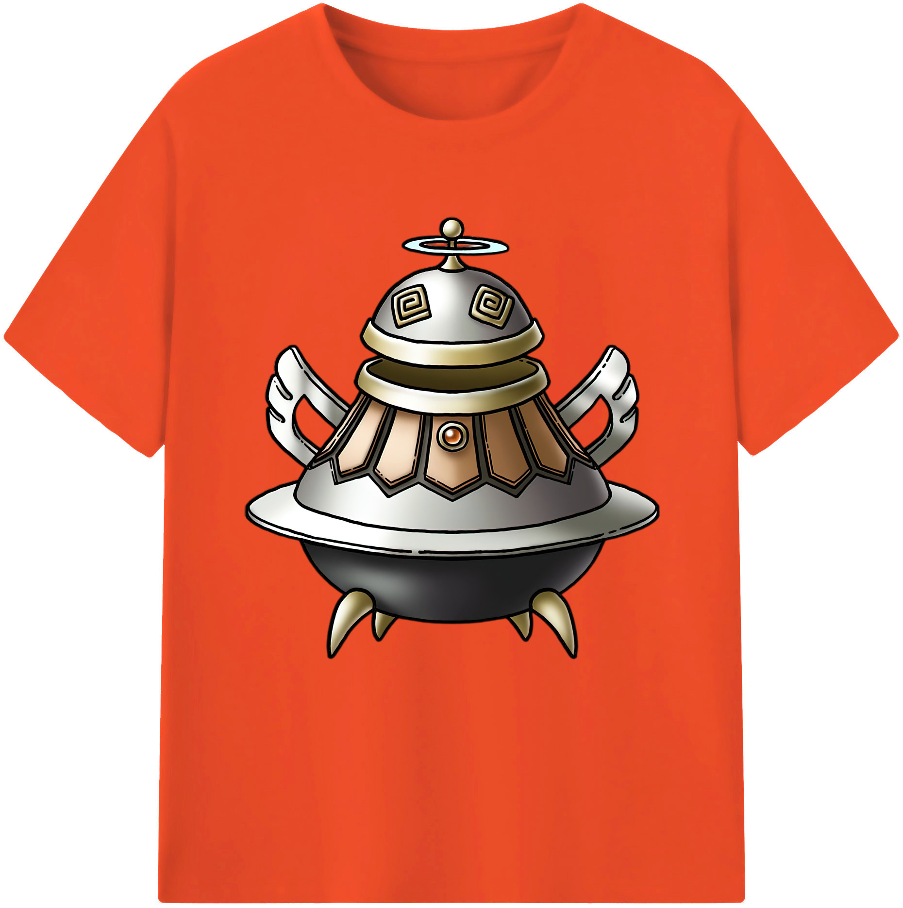 （画像用） ドラゴンクエスト Doragon Kuesuto Dragon Quest 綿100％半袖Tシャツ（フロントプリント）