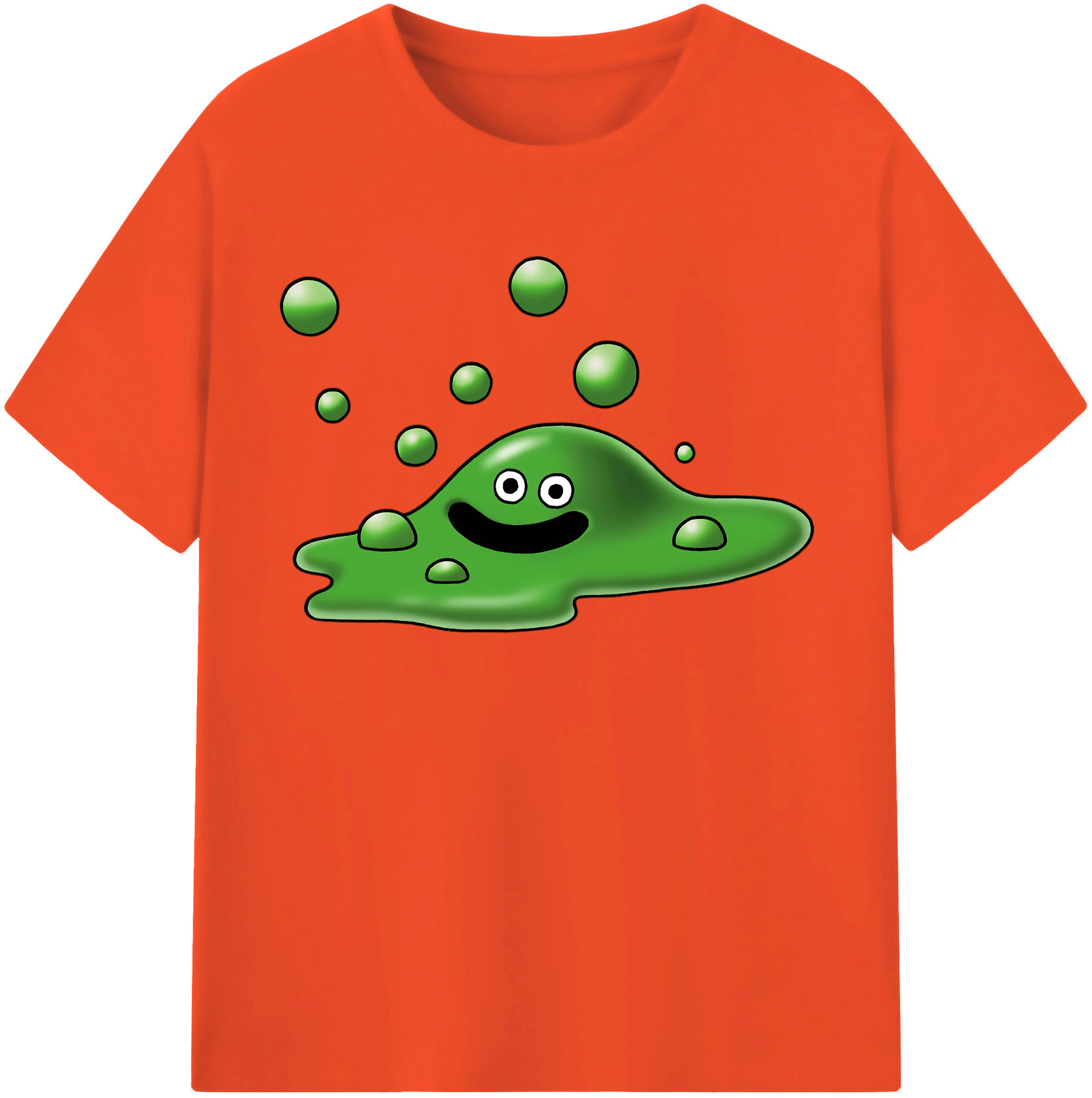 （画像用） ドラゴンクエスト Doragon Kuesuto Dragon Quest 綿100％半袖Tシャツ（フロントプリント）