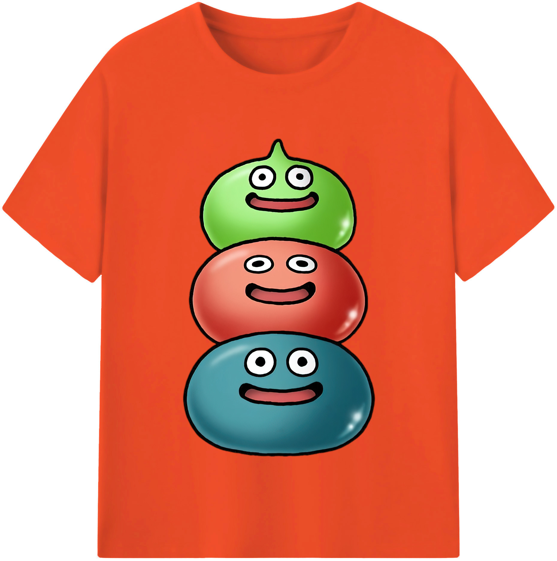 （画像用） ドラゴンクエスト Doragon Kuesuto Dragon Quest 綿100％半袖Tシャツ（フロントプリント）