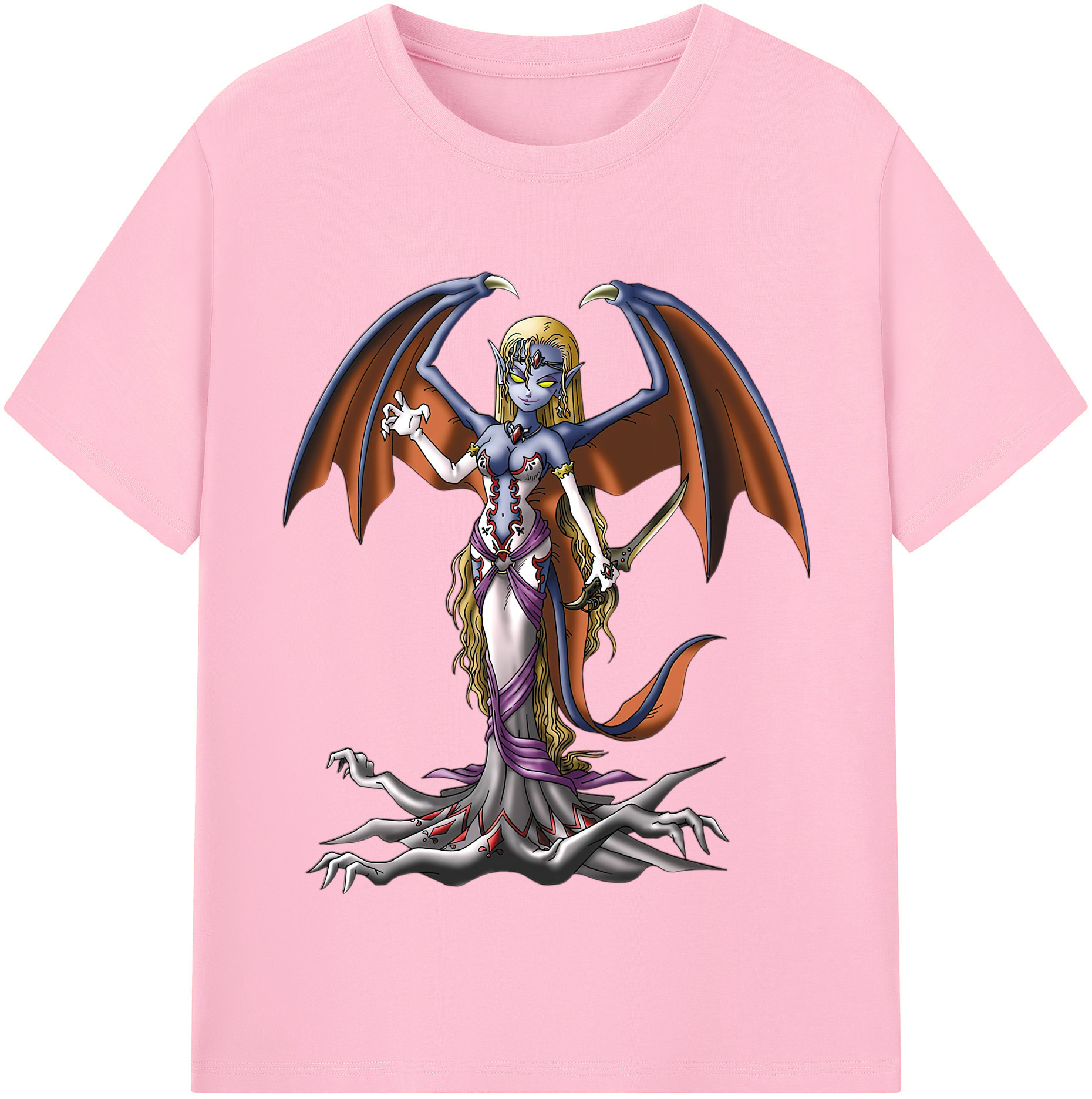 （画像用） ドラゴンクエスト Doragon Kuesuto Dragon Quest 綿100％半袖Tシャツ（フロントプリント）
