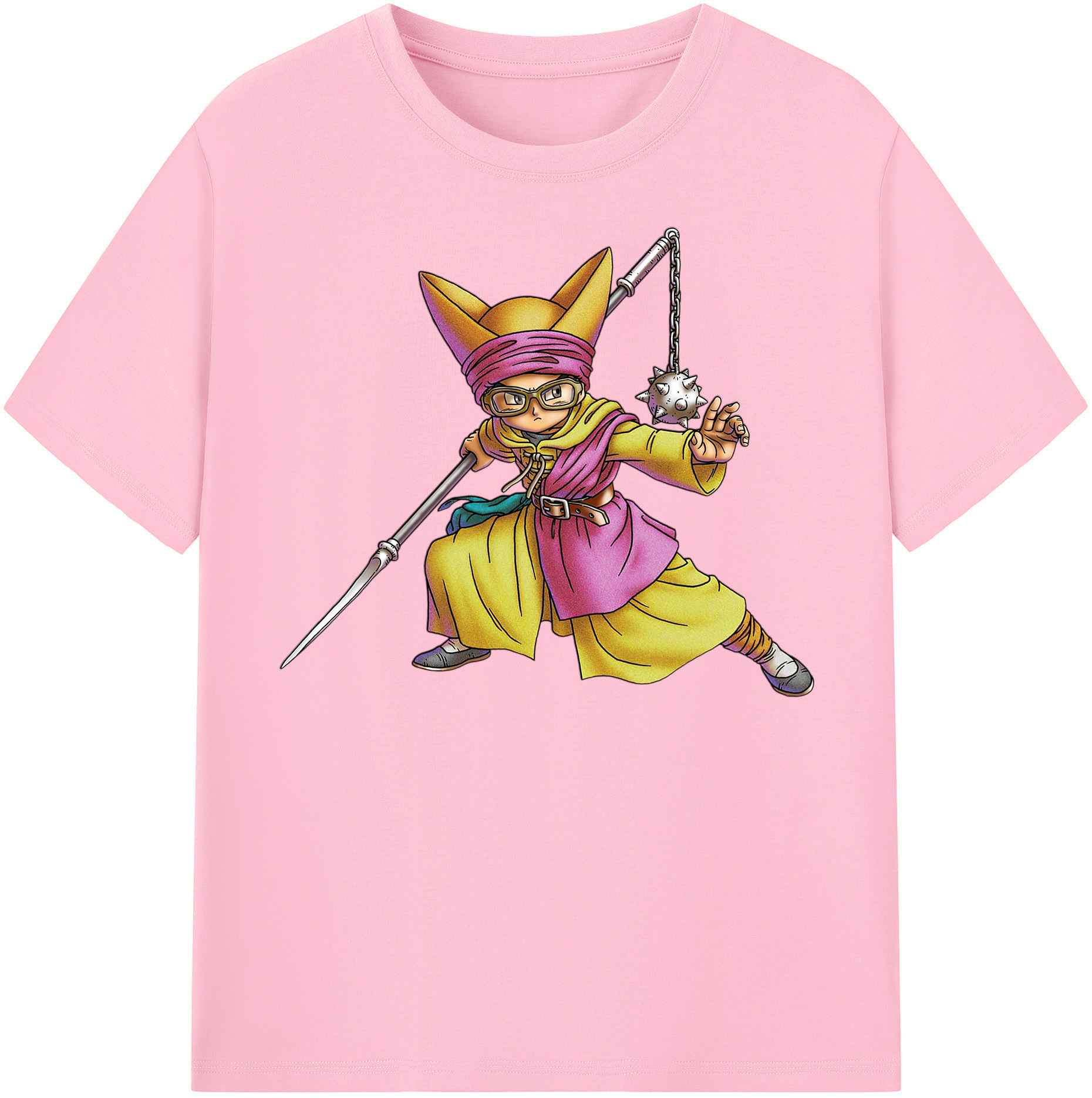 （画像用） ドラゴンクエスト Doragon Kuesuto Dragon Quest 綿100％半袖Tシャツ（フロントプリント）