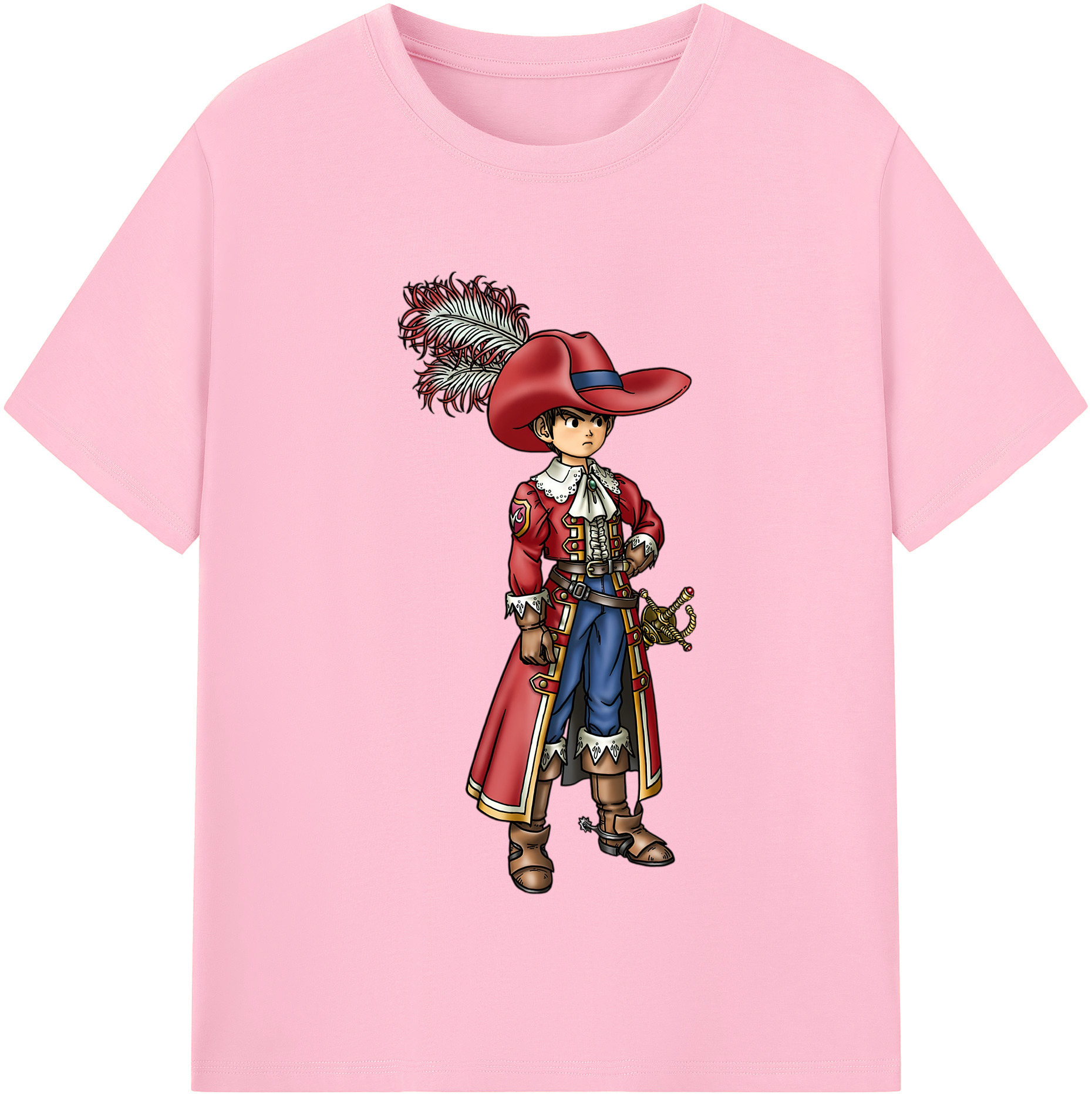 （画像用） ドラゴンクエスト Doragon Kuesuto Dragon Quest 綿100％半袖Tシャツ（フロントプリント）