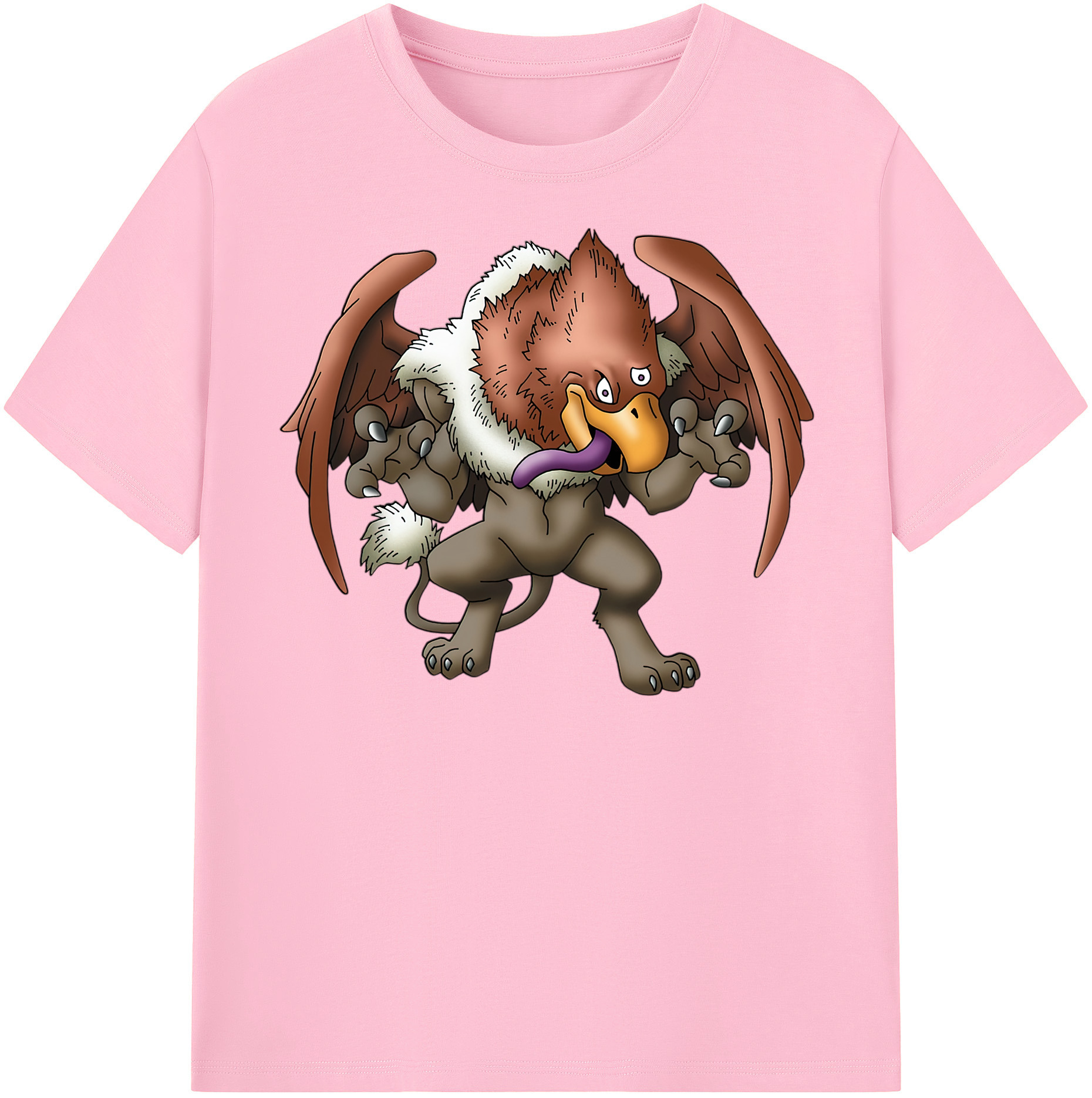 （画像用） ドラゴンクエスト Doragon Kuesuto Dragon Quest 綿100％半袖Tシャツ（フロントプリント）