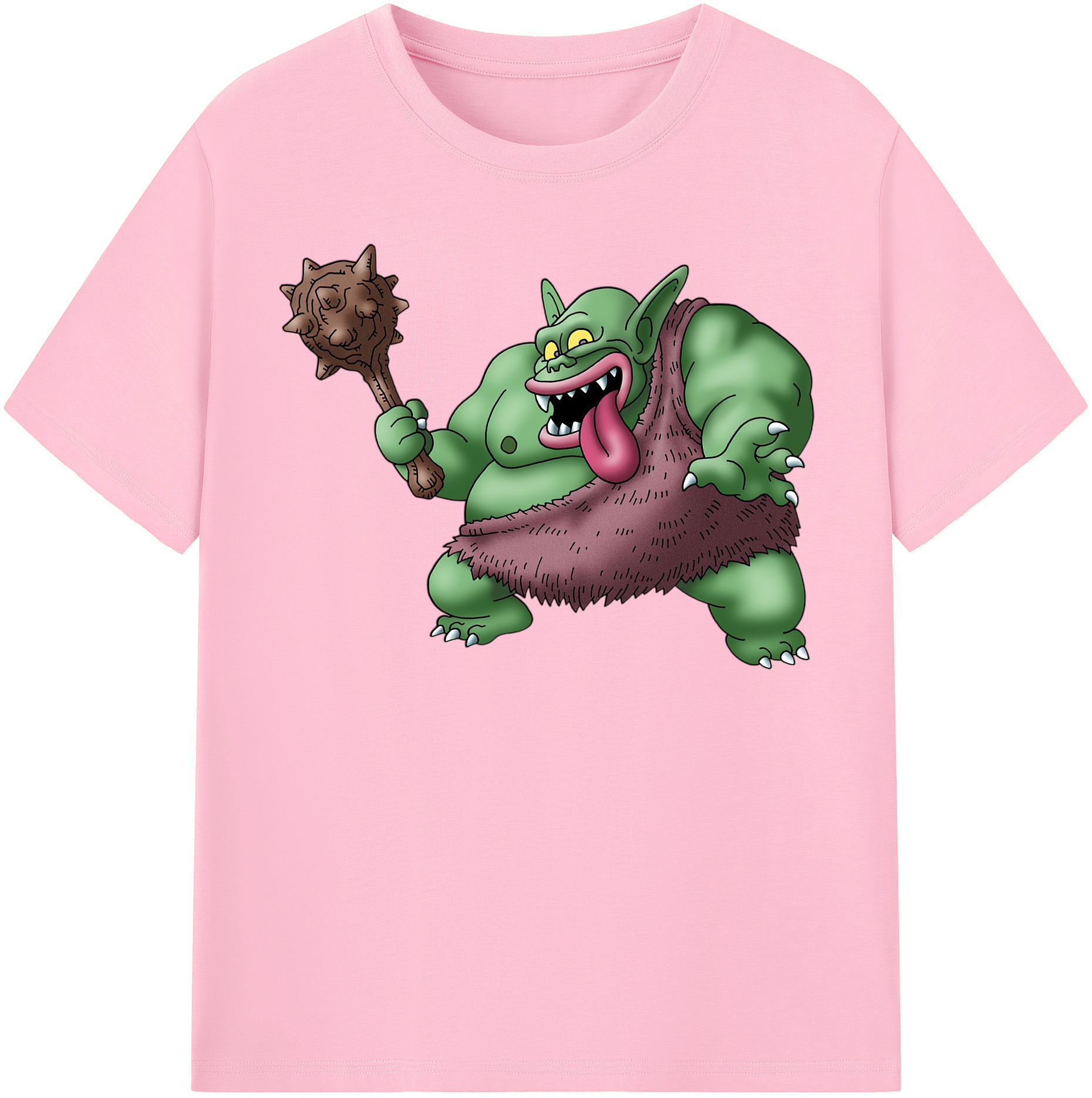（画像用） ドラゴンクエスト Doragon Kuesuto Dragon Quest 綿100％半袖Tシャツ（フロントプリント）