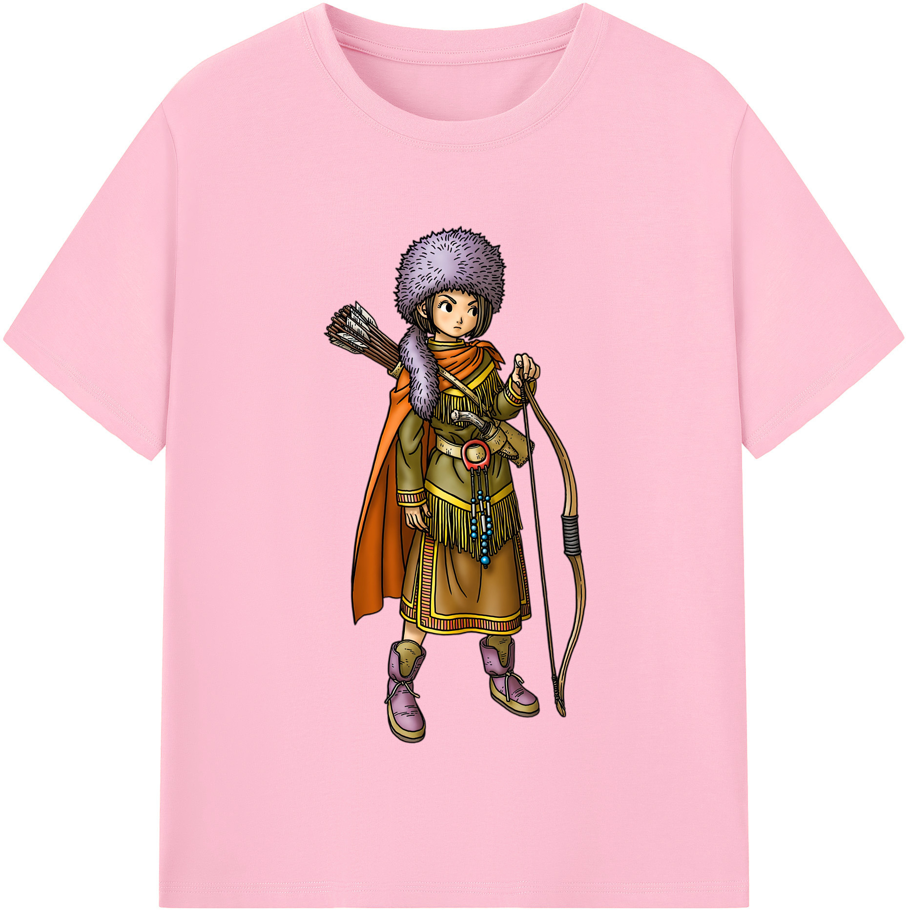 （画像用） ドラゴンクエスト Doragon Kuesuto Dragon Quest 綿100％半袖Tシャツ（フロントプリント）