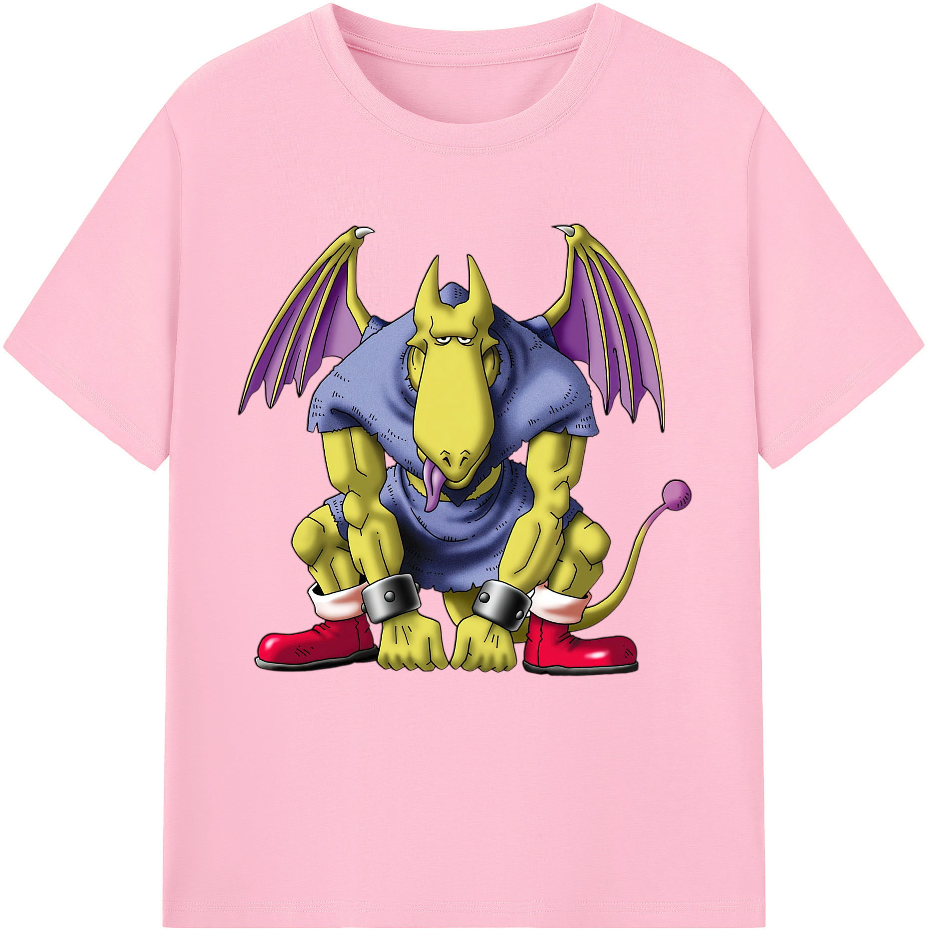 （画像用） ドラゴンクエスト Doragon Kuesuto Dragon Quest 綿100％半袖Tシャツ（フロントプリント）
