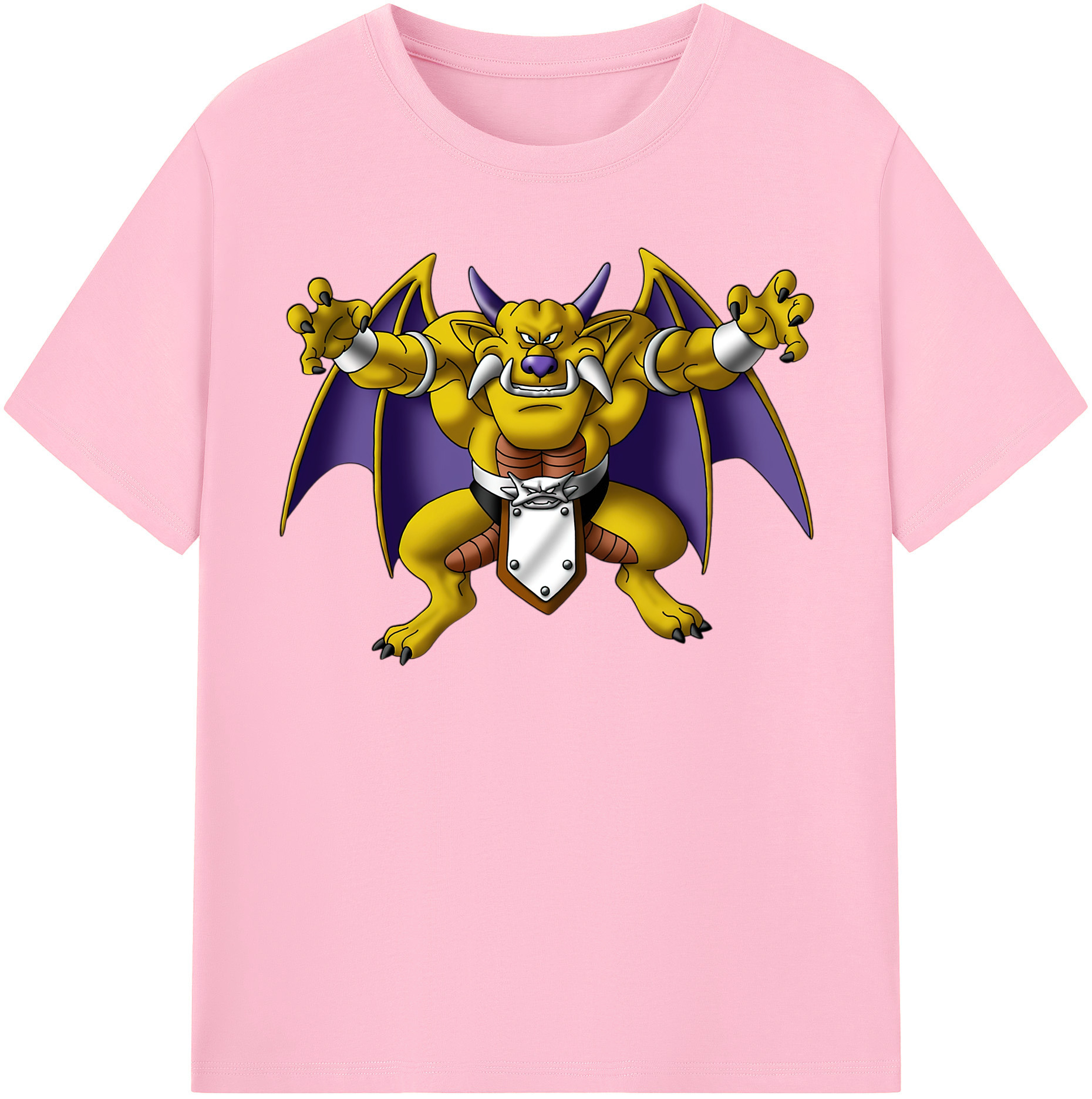 （画像用） ドラゴンクエスト Doragon Kuesuto Dragon Quest 綿100％半袖Tシャツ（フロントプリント）