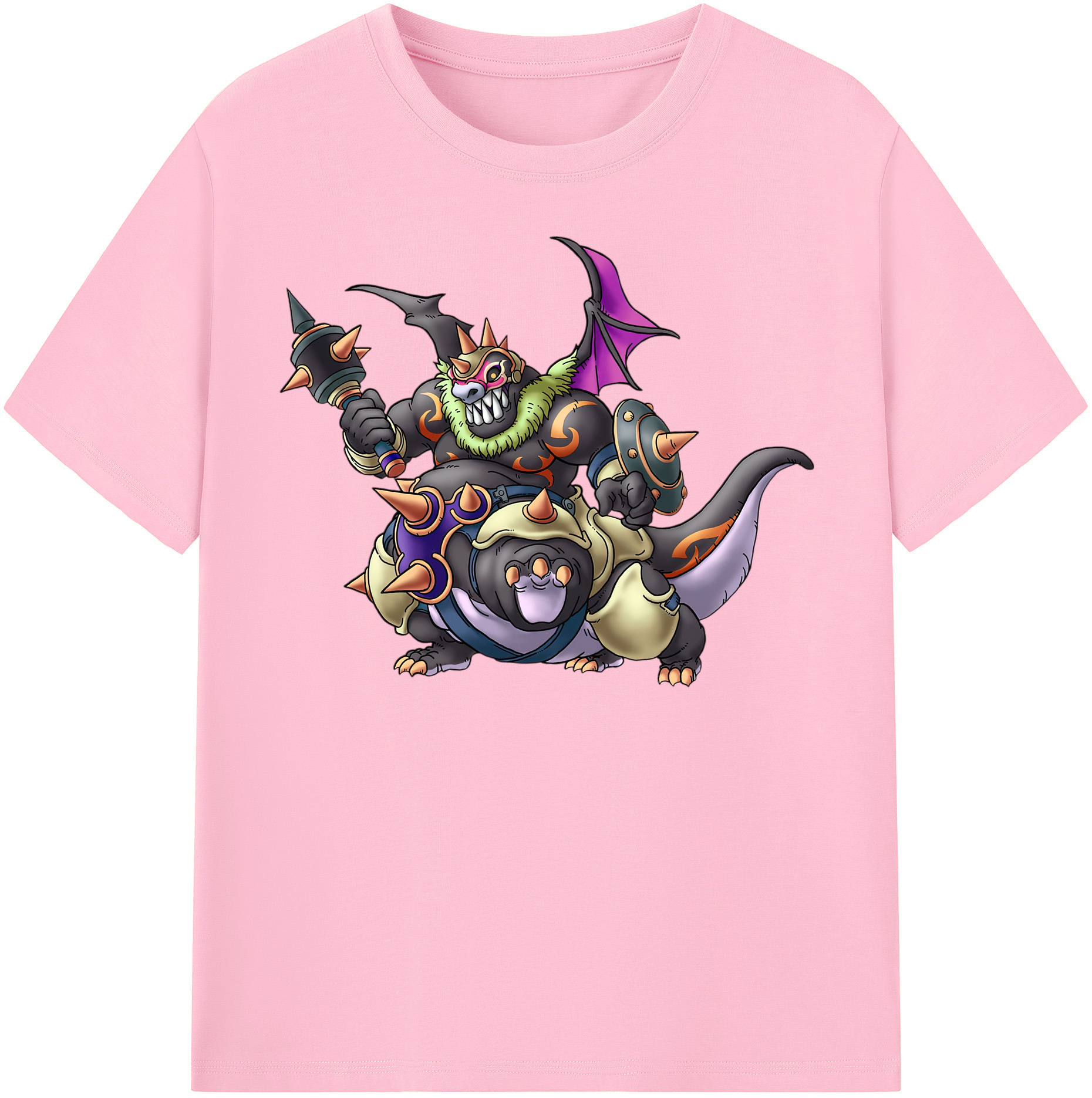 （画像用） ドラゴンクエスト Doragon Kuesuto Dragon Quest 綿100％半袖Tシャツ（フロントプリント）