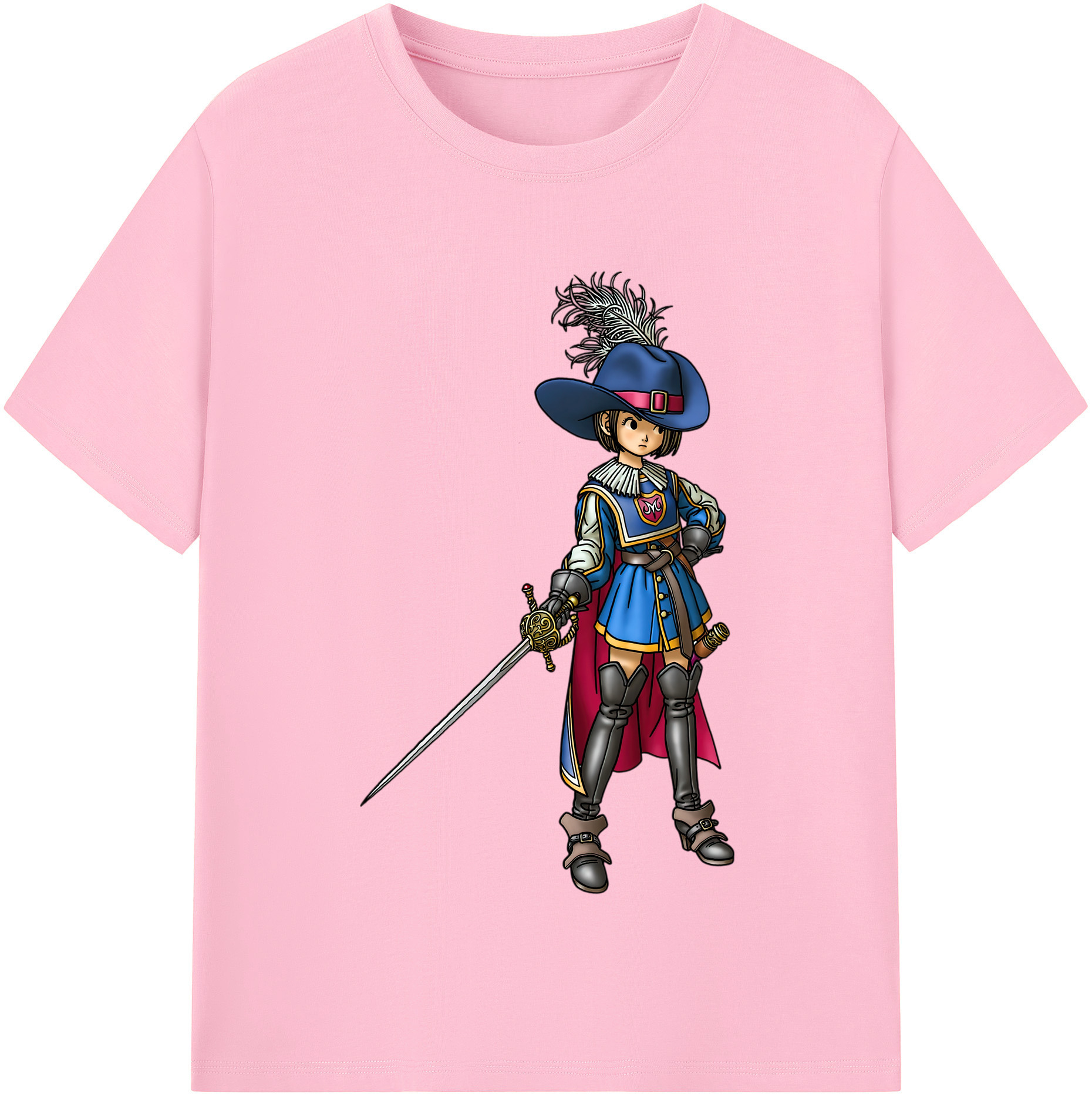 （画像用） ドラゴンクエスト Doragon Kuesuto Dragon Quest 綿100％半袖Tシャツ（フロントプリント）