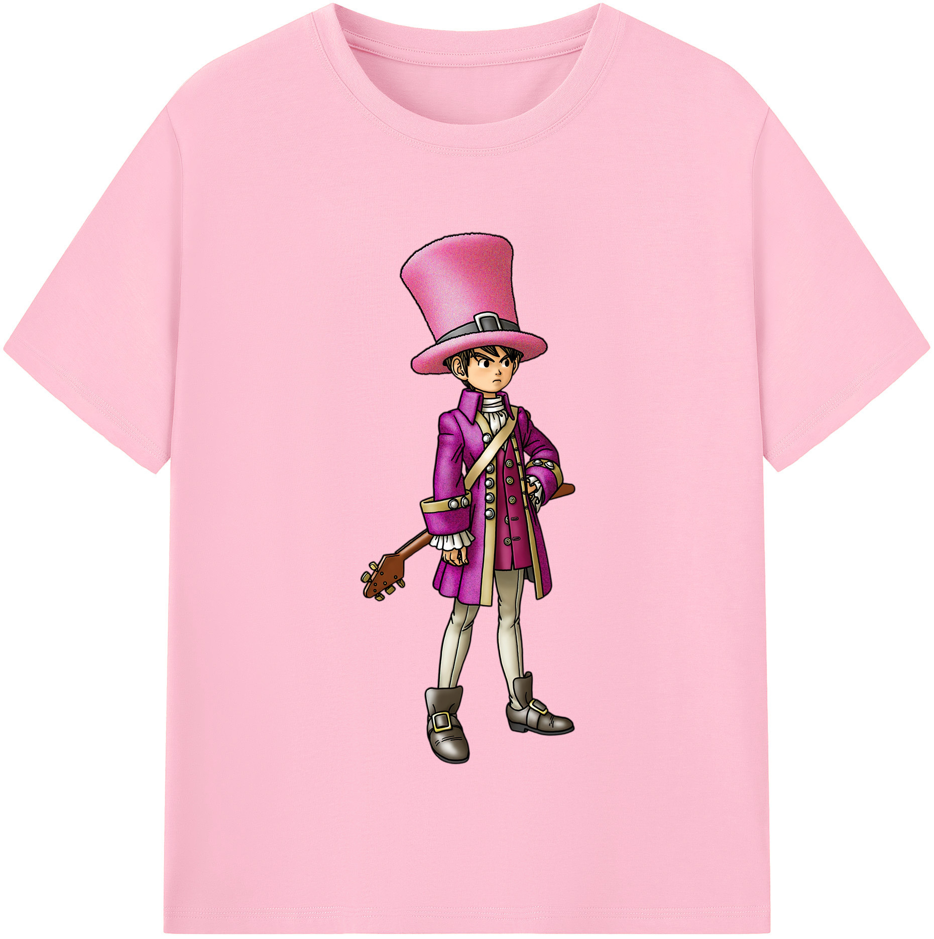 （画像用） ドラゴンクエスト Doragon Kuesuto Dragon Quest 綿100％半袖Tシャツ（フロントプリント）