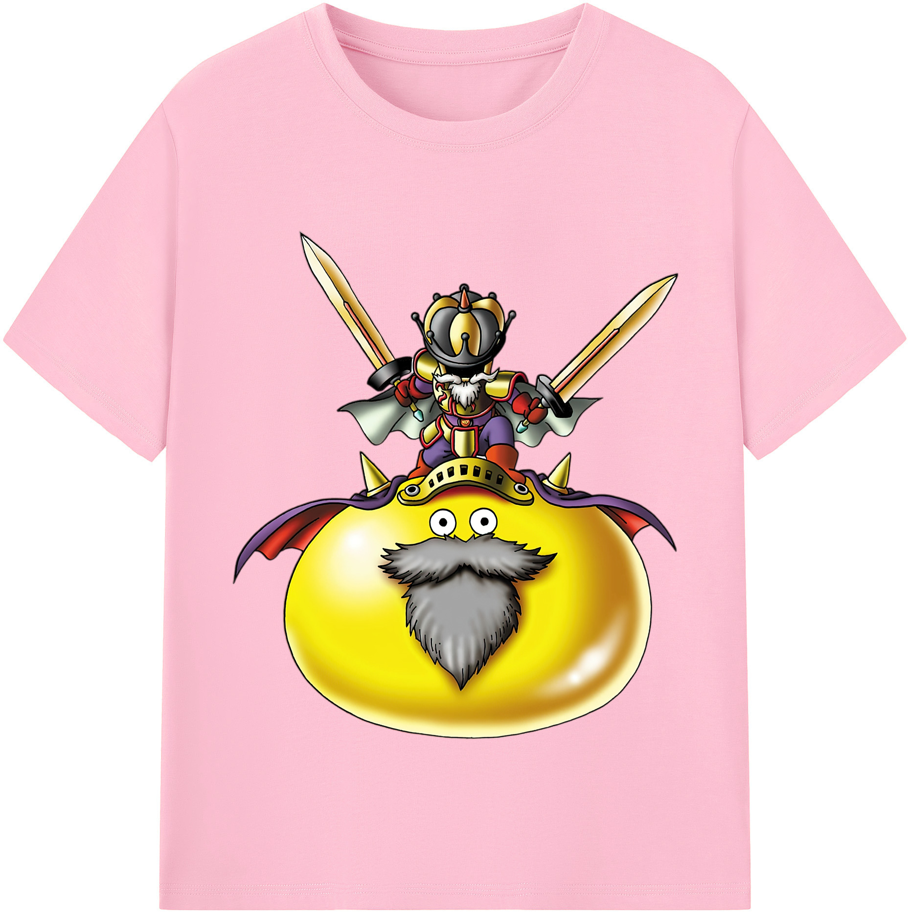 （画像用） ドラゴンクエスト Doragon Kuesuto Dragon Quest 綿100％半袖Tシャツ（フロントプリント）