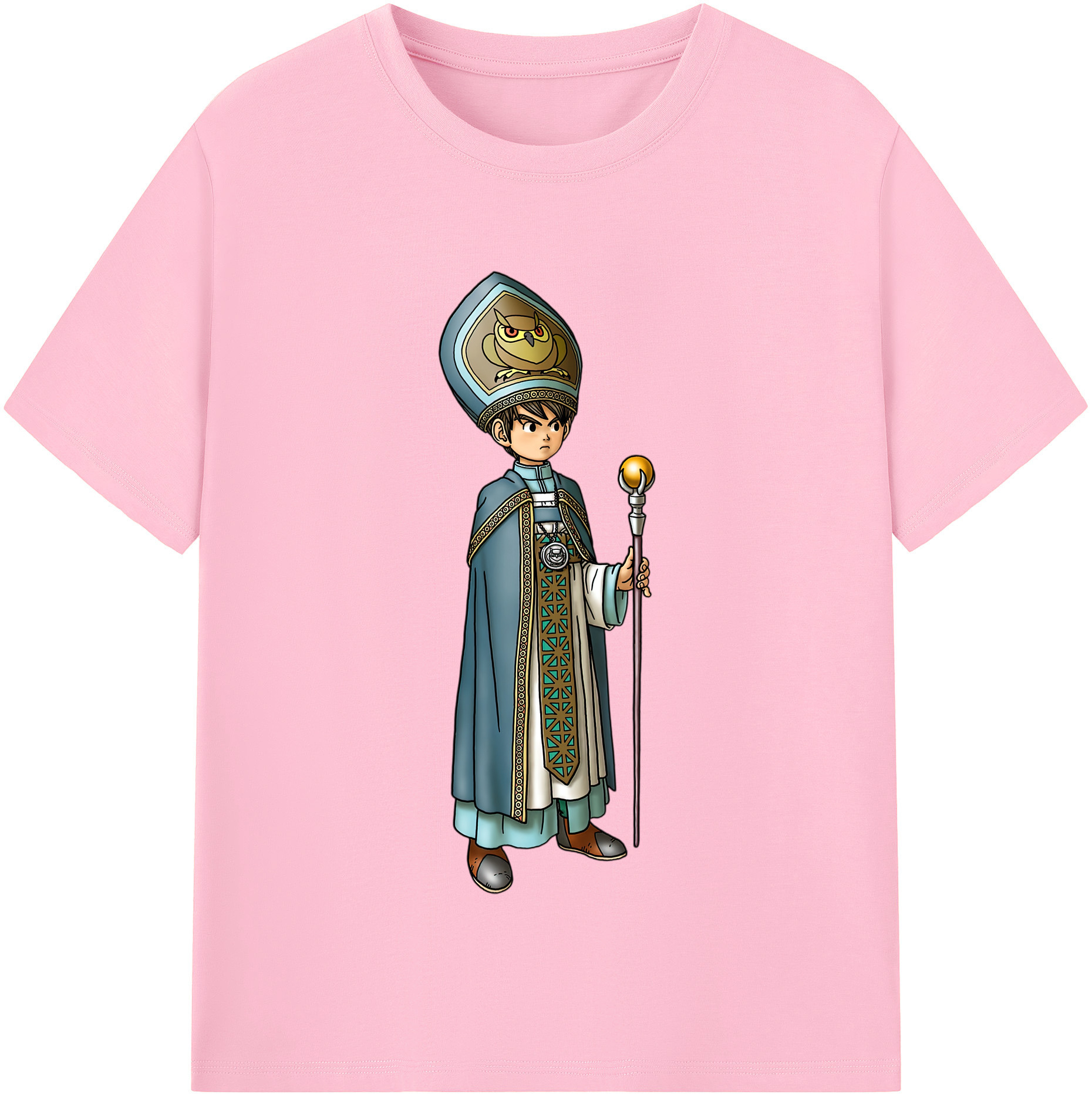 （画像用） ドラゴンクエスト Doragon Kuesuto Dragon Quest 綿100％半袖Tシャツ（フロントプリント）