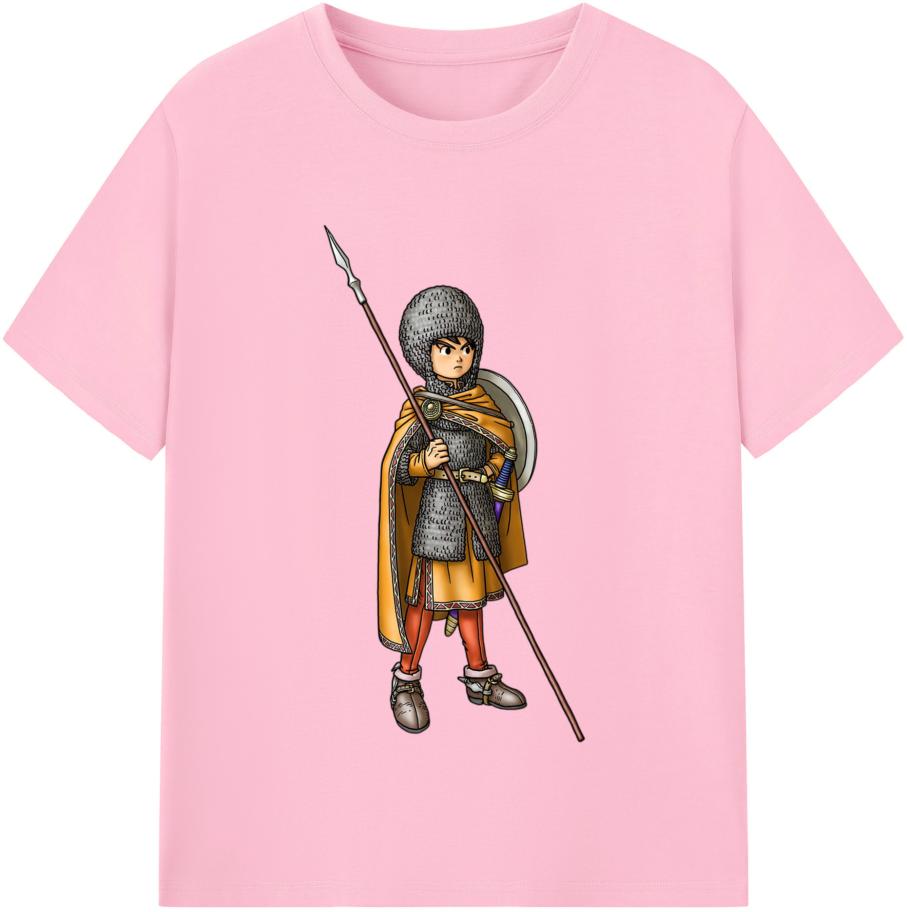 （画像用） ドラゴンクエスト Doragon Kuesuto Dragon Quest 綿100％半袖Tシャツ（フロントプリント）