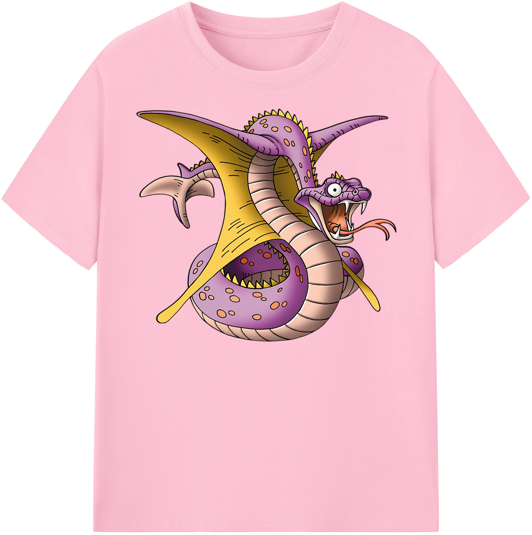 （画像用） ドラゴンクエスト Doragon Kuesuto Dragon Quest 綿100％半袖Tシャツ（フロントプリント）