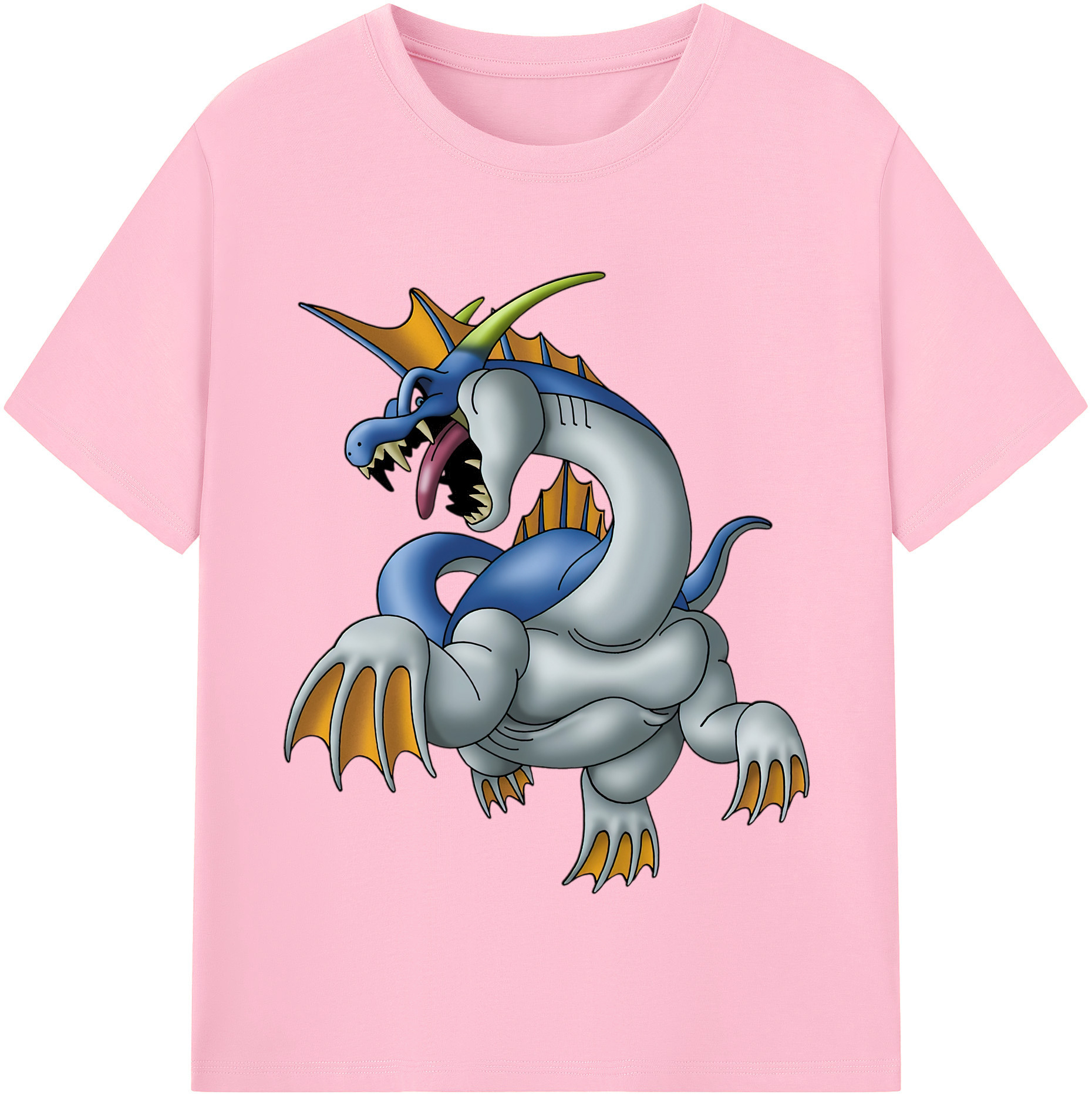 （画像用） ドラゴンクエスト Doragon Kuesuto Dragon Quest 綿100％半袖Tシャツ（フロントプリント）