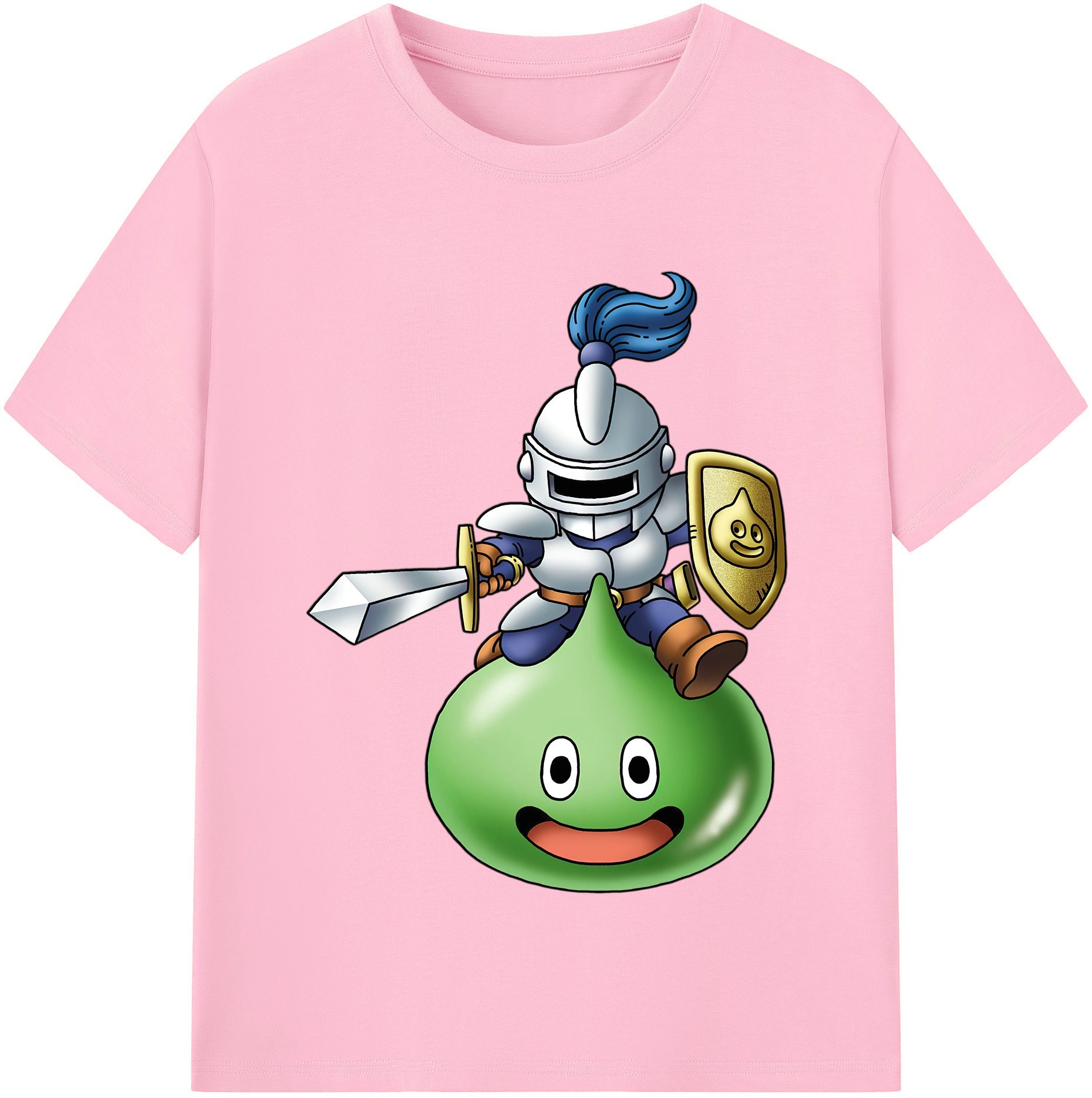 （画像用） ドラゴンクエスト Doragon Kuesuto Dragon Quest 綿100％半袖Tシャツ（フロントプリント）
