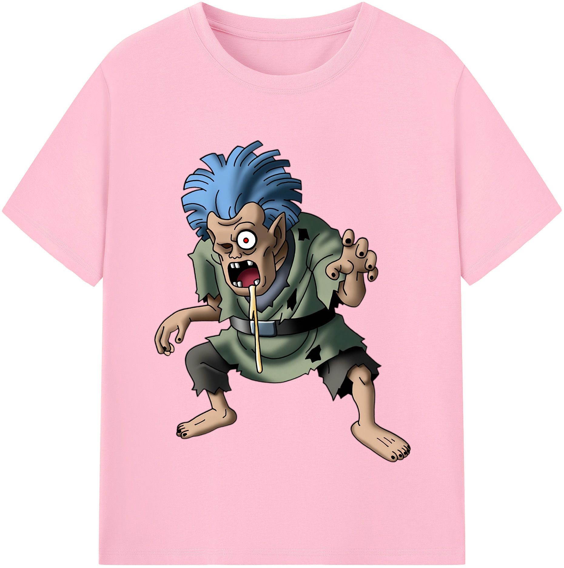 （画像用） ドラゴンクエスト Doragon Kuesuto Dragon Quest 綿100％半袖Tシャツ（フロントプリント）
