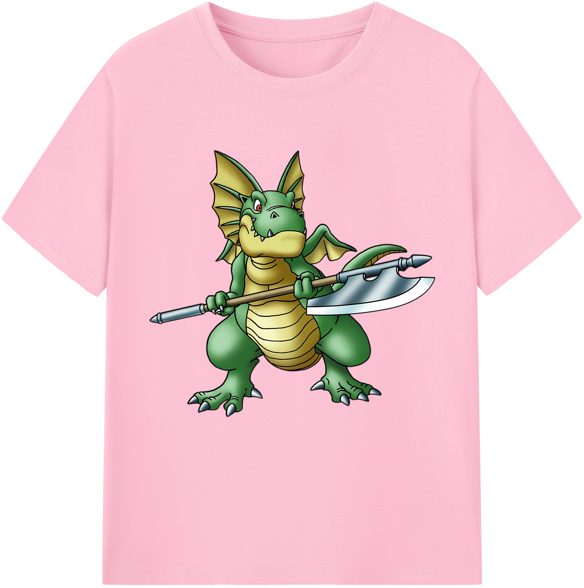 （画像用） ドラゴンクエスト Doragon Kuesuto Dragon Quest 綿100％半袖Tシャツ（フロントプリント）