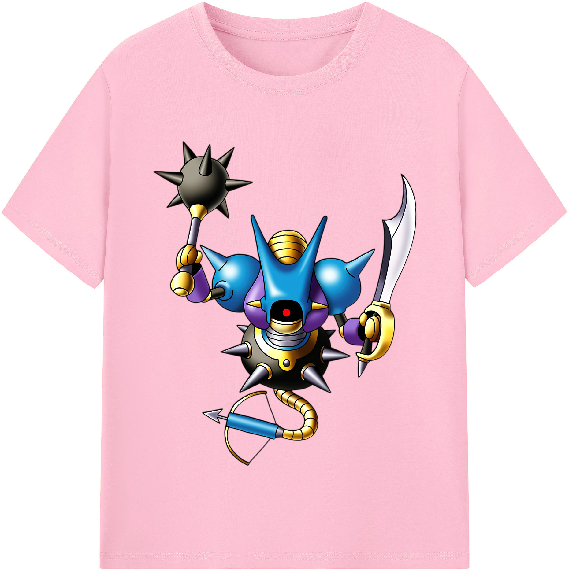 （画像用） ドラゴンクエスト Doragon Kuesuto Dragon Quest 綿100％半袖Tシャツ（フロントプリント）