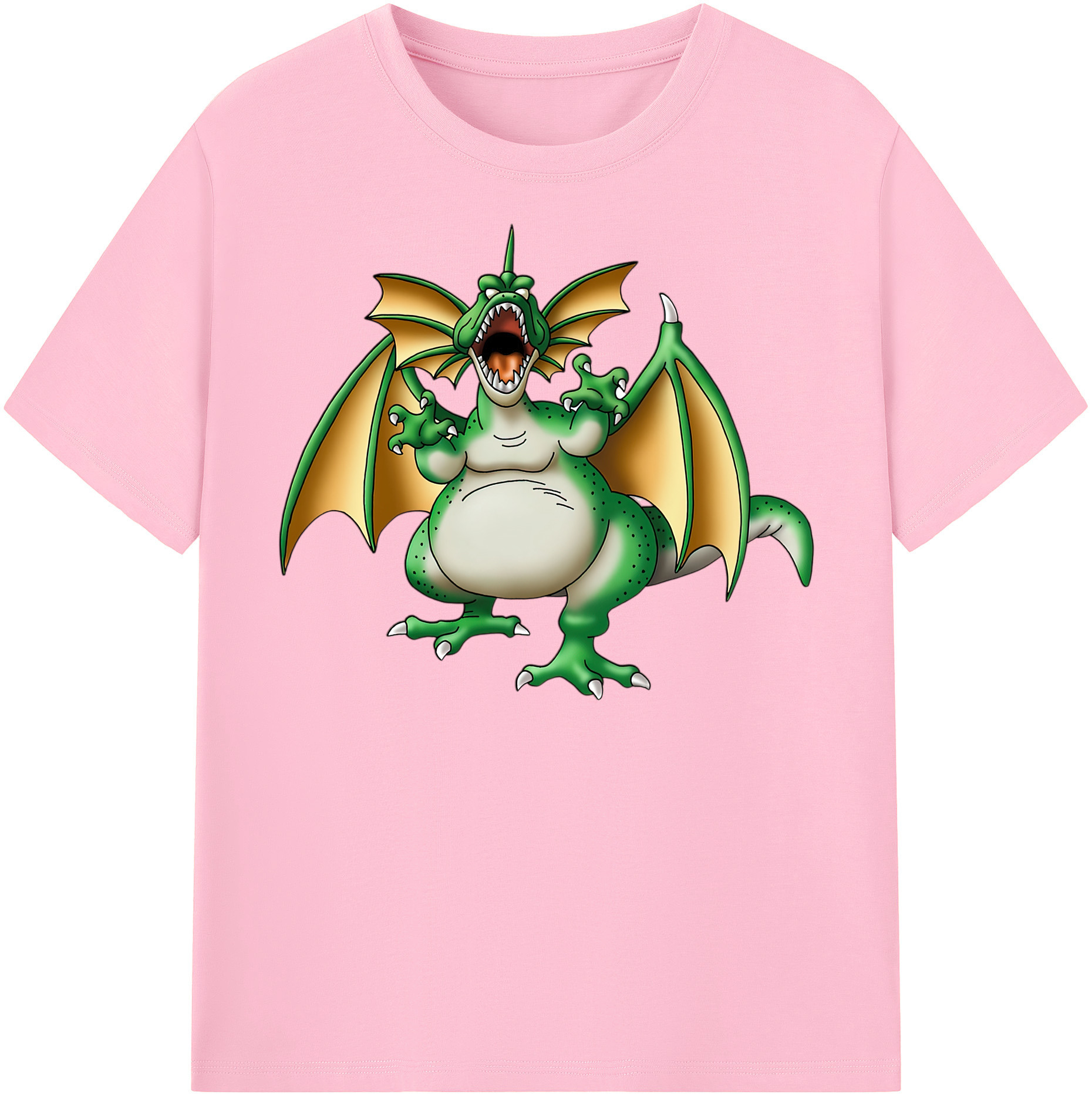 （画像用） ドラゴンクエスト Doragon Kuesuto Dragon Quest 綿100％半袖Tシャツ（フロントプリント）