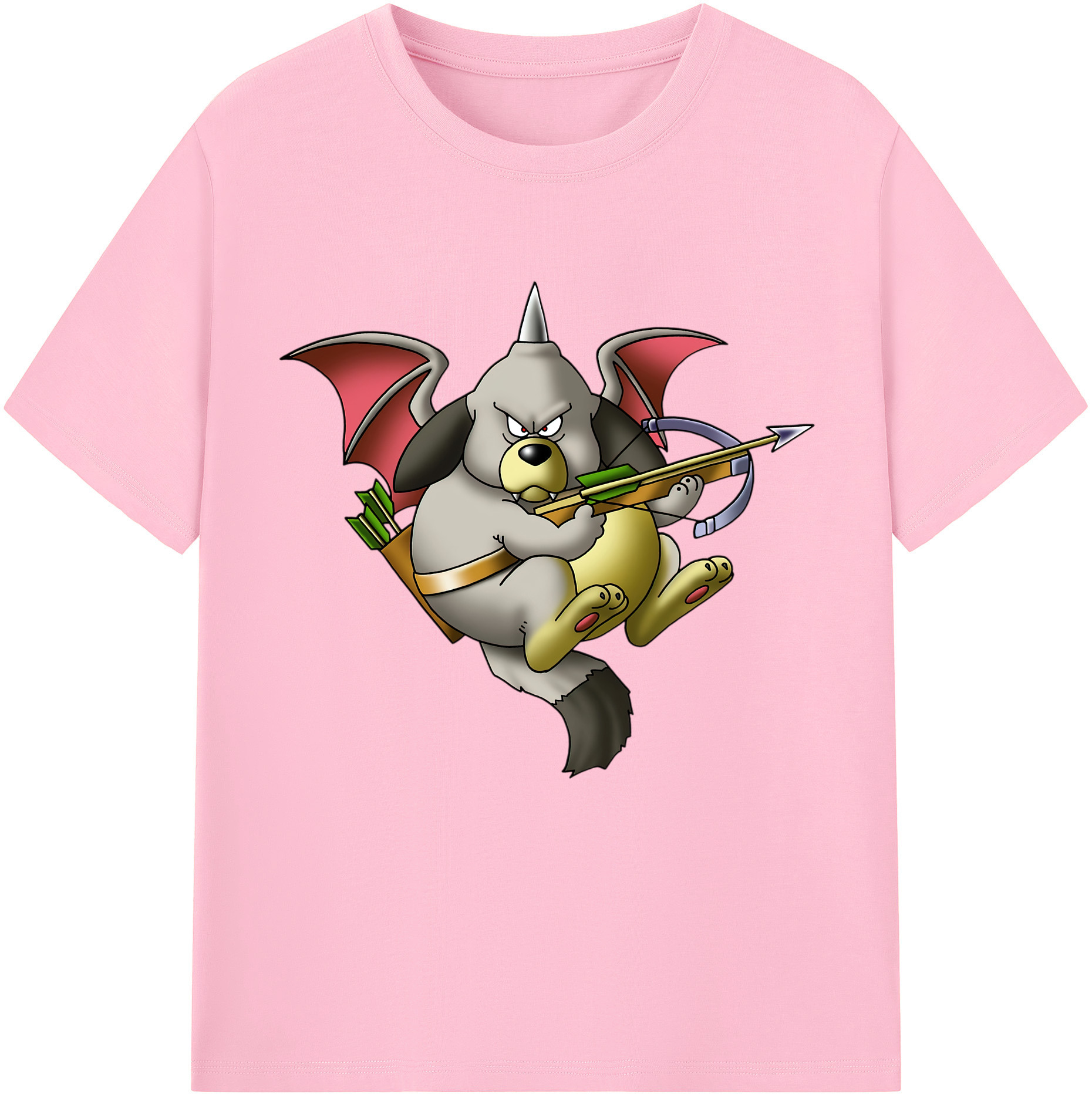 （画像用） ドラゴンクエスト Doragon Kuesuto Dragon Quest 綿100％半袖Tシャツ（フロントプリント）