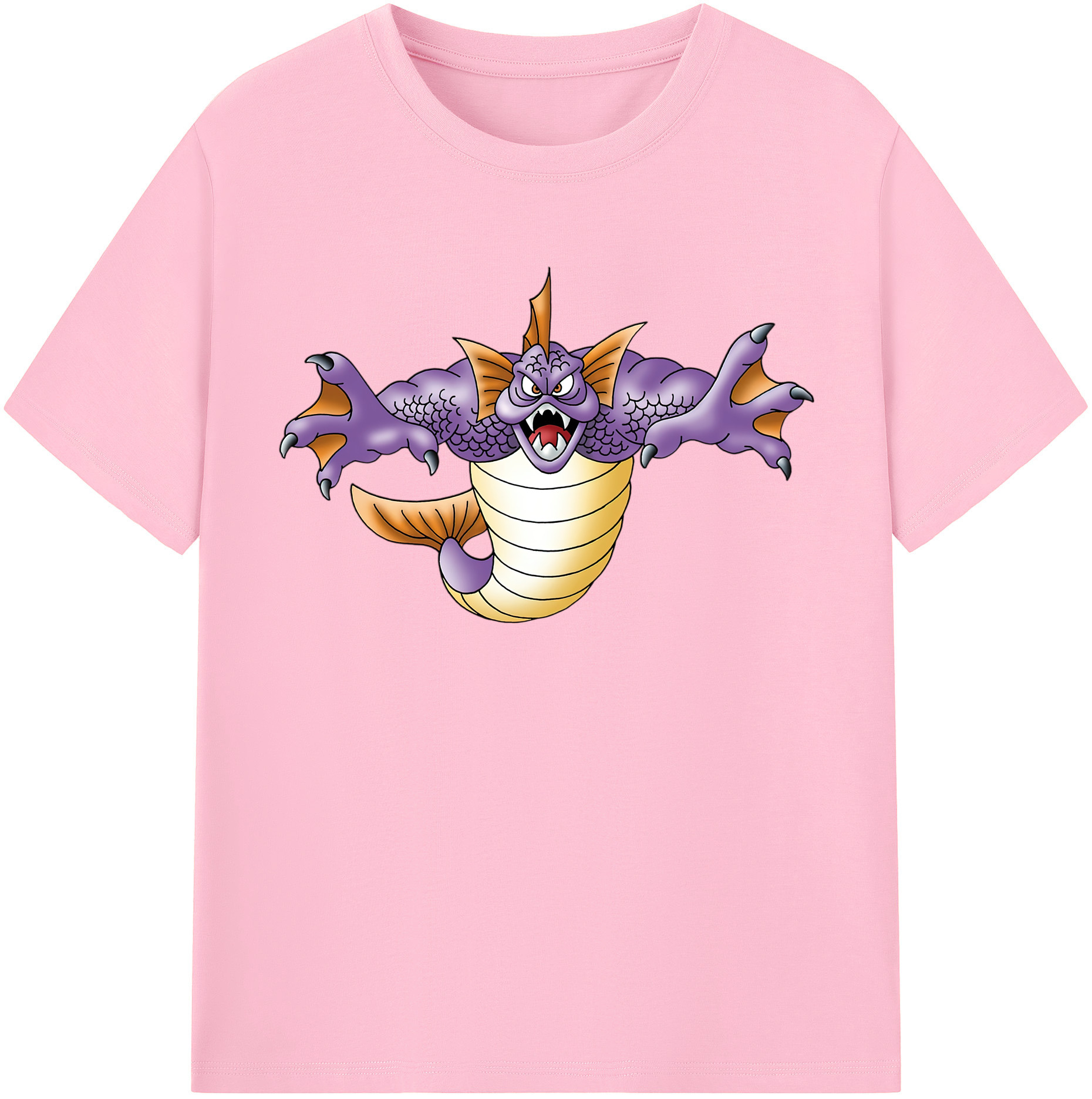 （画像用） ドラゴンクエスト Doragon Kuesuto Dragon Quest 綿100％半袖Tシャツ（フロントプリント）