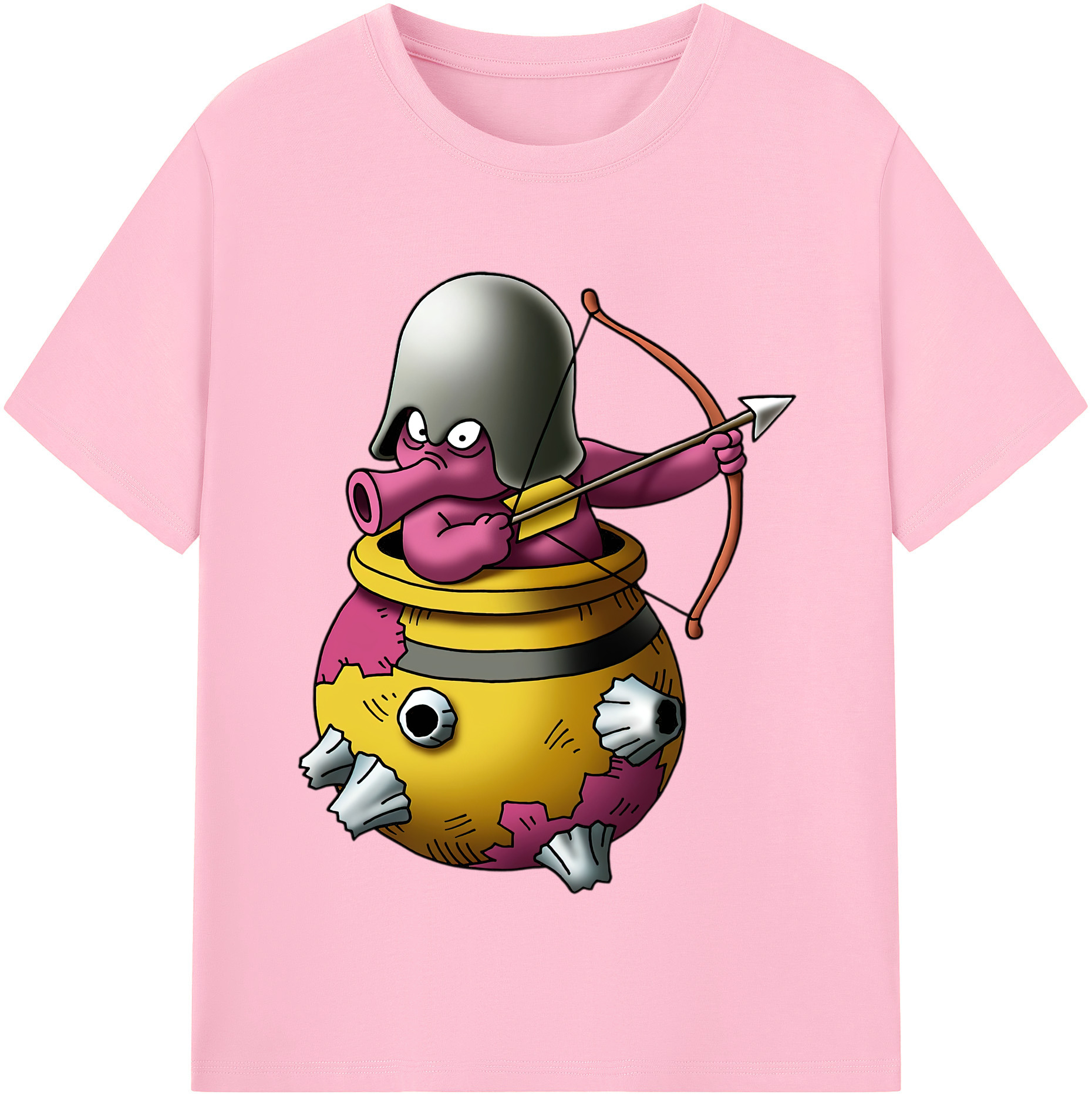 （画像用） ドラゴンクエスト Doragon Kuesuto Dragon Quest 綿100％半袖Tシャツ（フロントプリント）