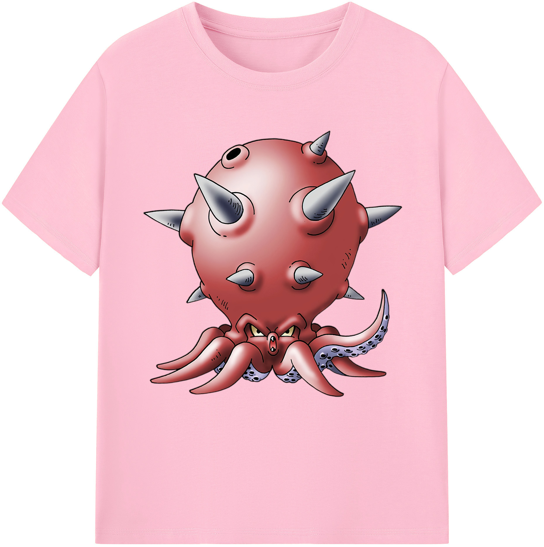 （画像用） ドラゴンクエスト Doragon Kuesuto Dragon Quest 綿100％半袖Tシャツ（フロントプリント）
