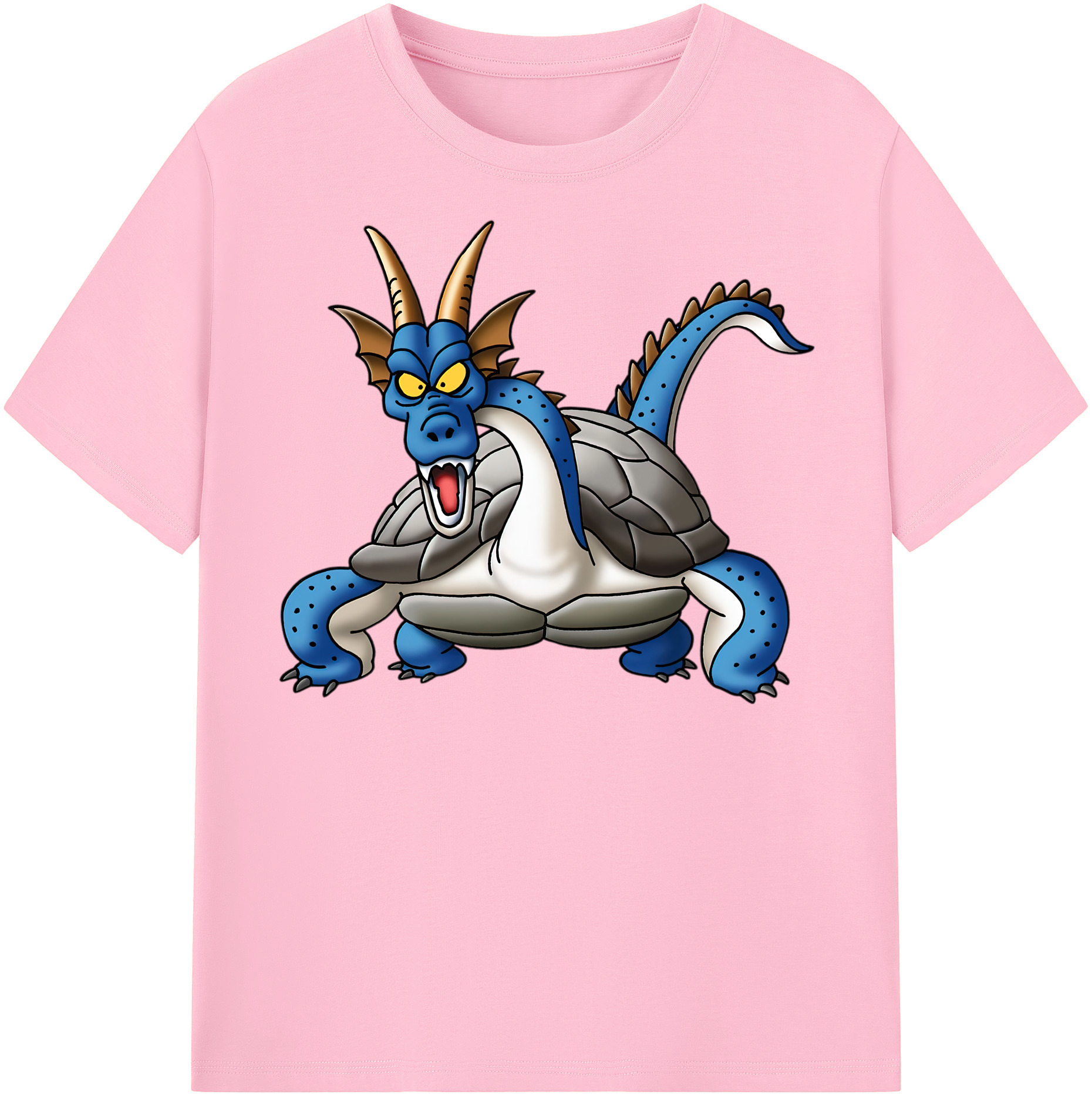 （画像用） ドラゴンクエスト Doragon Kuesuto Dragon Quest 綿100％半袖Tシャツ（フロントプリント）