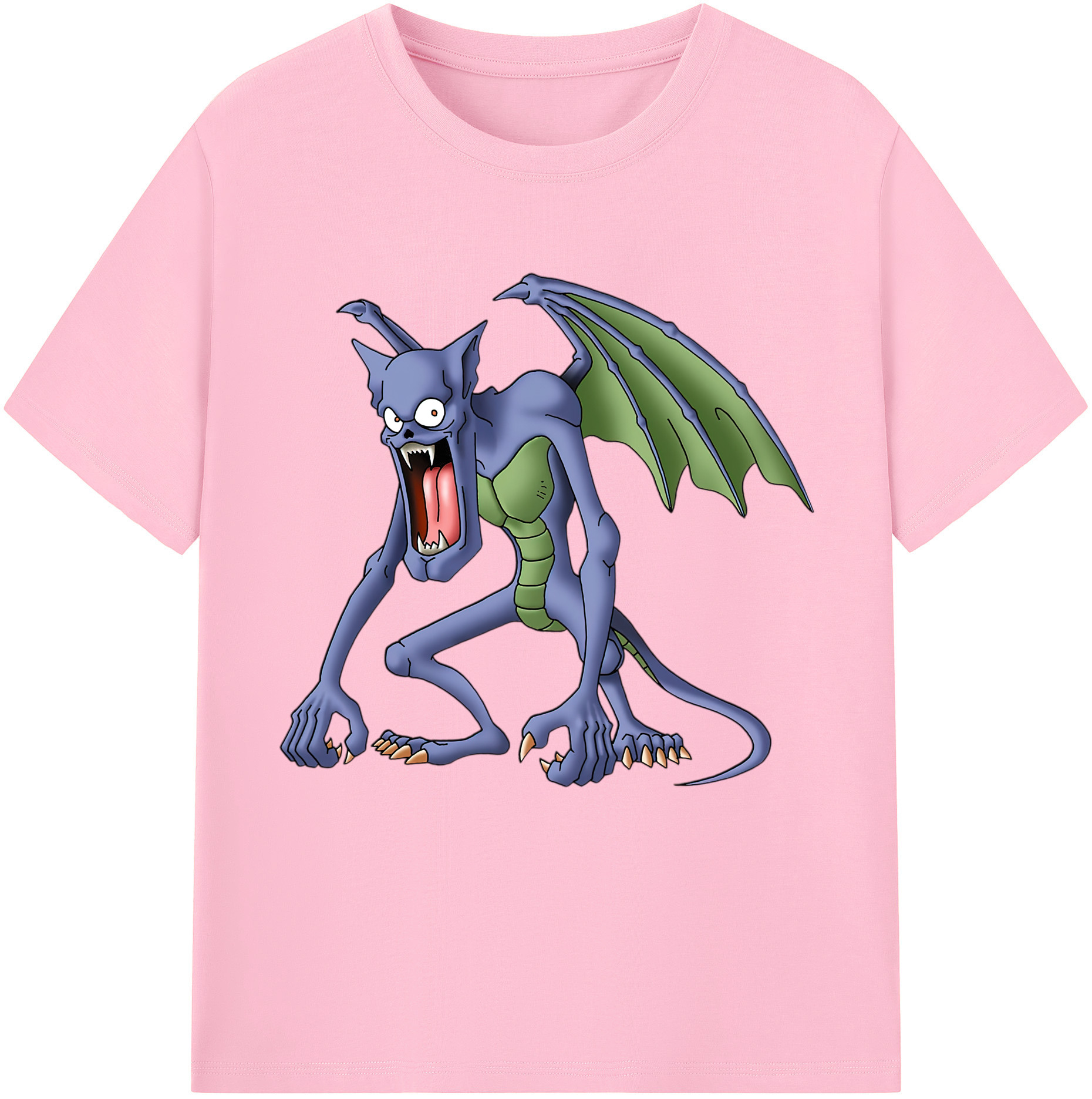 （画像用） ドラゴンクエスト Doragon Kuesuto Dragon Quest 綿100％半袖Tシャツ（フロントプリント）