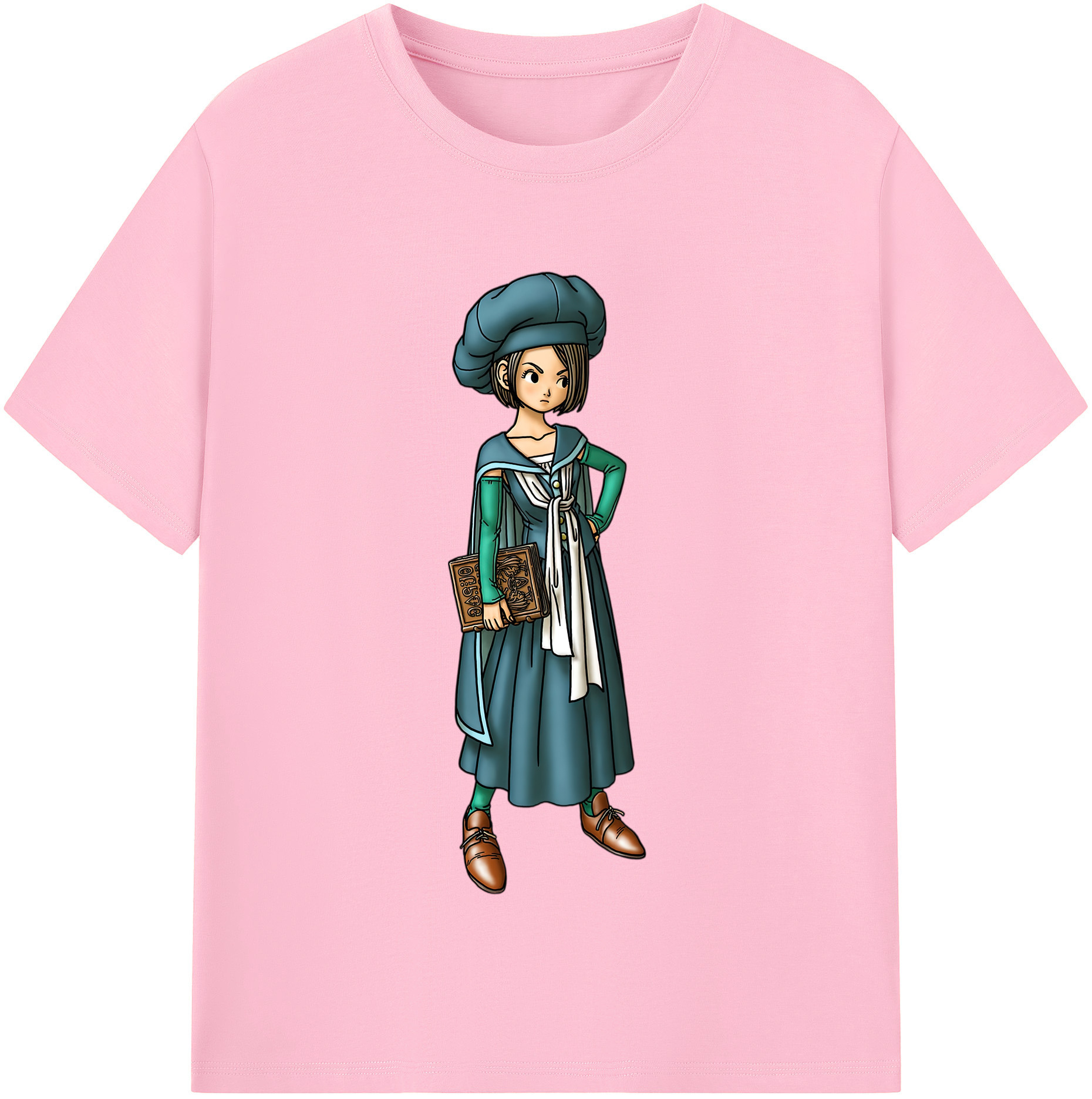 （画像用） ドラゴンクエスト Doragon Kuesuto Dragon Quest 綿100％半袖Tシャツ（フロントプリント）