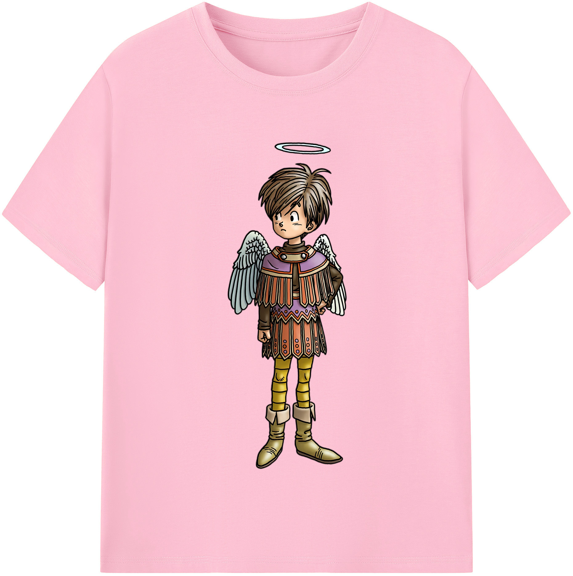 （画像用） ドラゴンクエスト Doragon Kuesuto Dragon Quest 綿100％半袖Tシャツ（フロントプリント）
