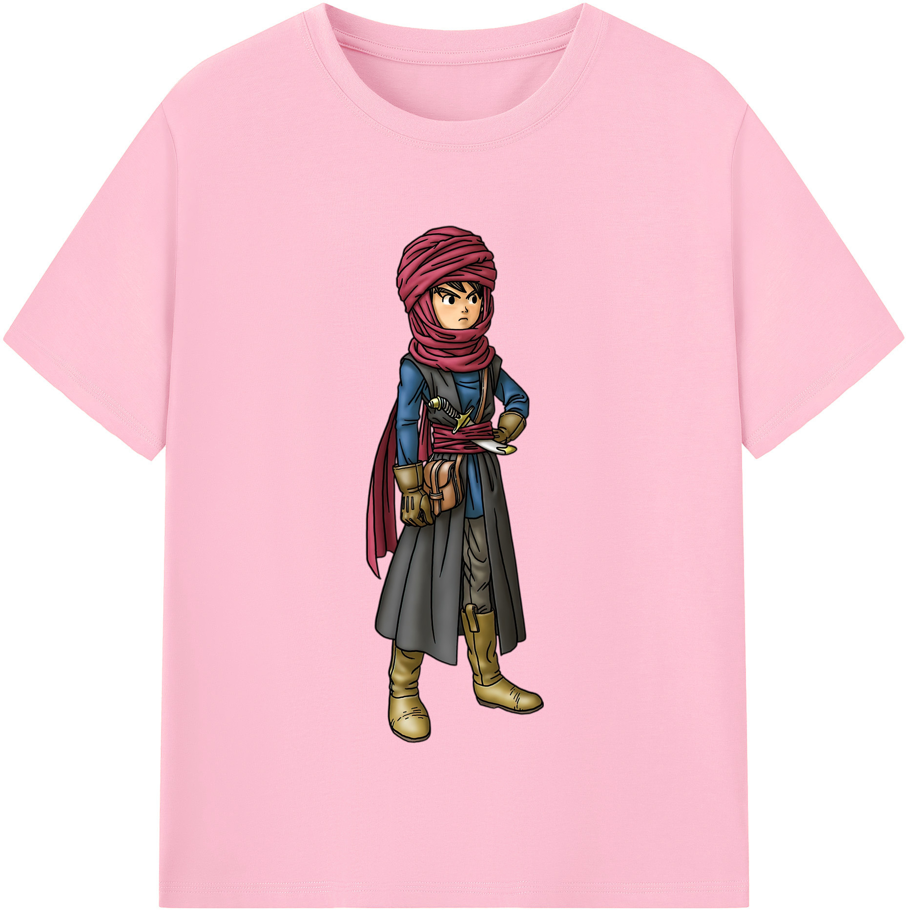 （画像用） ドラゴンクエスト Doragon Kuesuto Dragon Quest 綿100％半袖Tシャツ（フロントプリント）